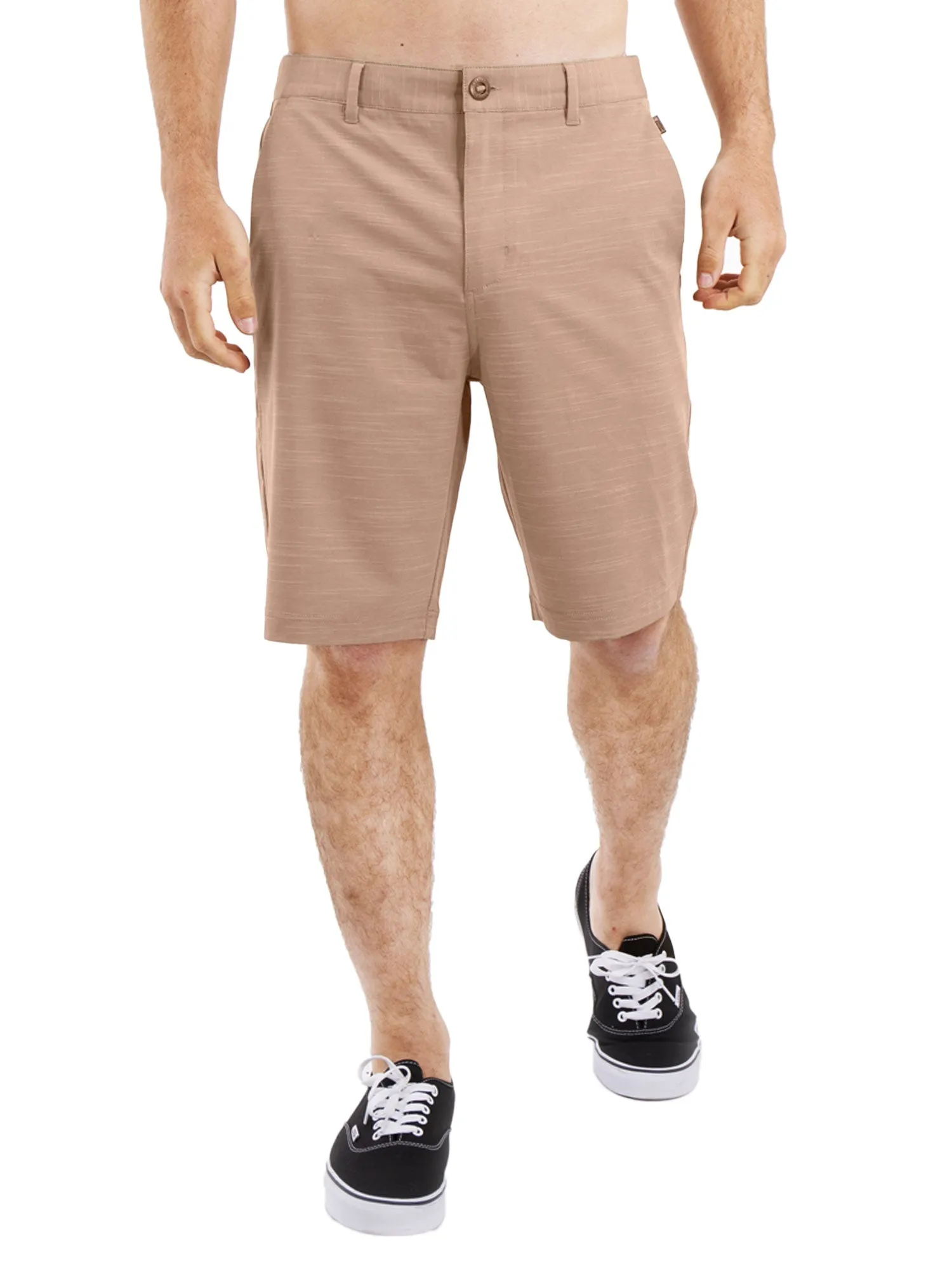 All In One Mens Hybrid Shorts - Slub Silver