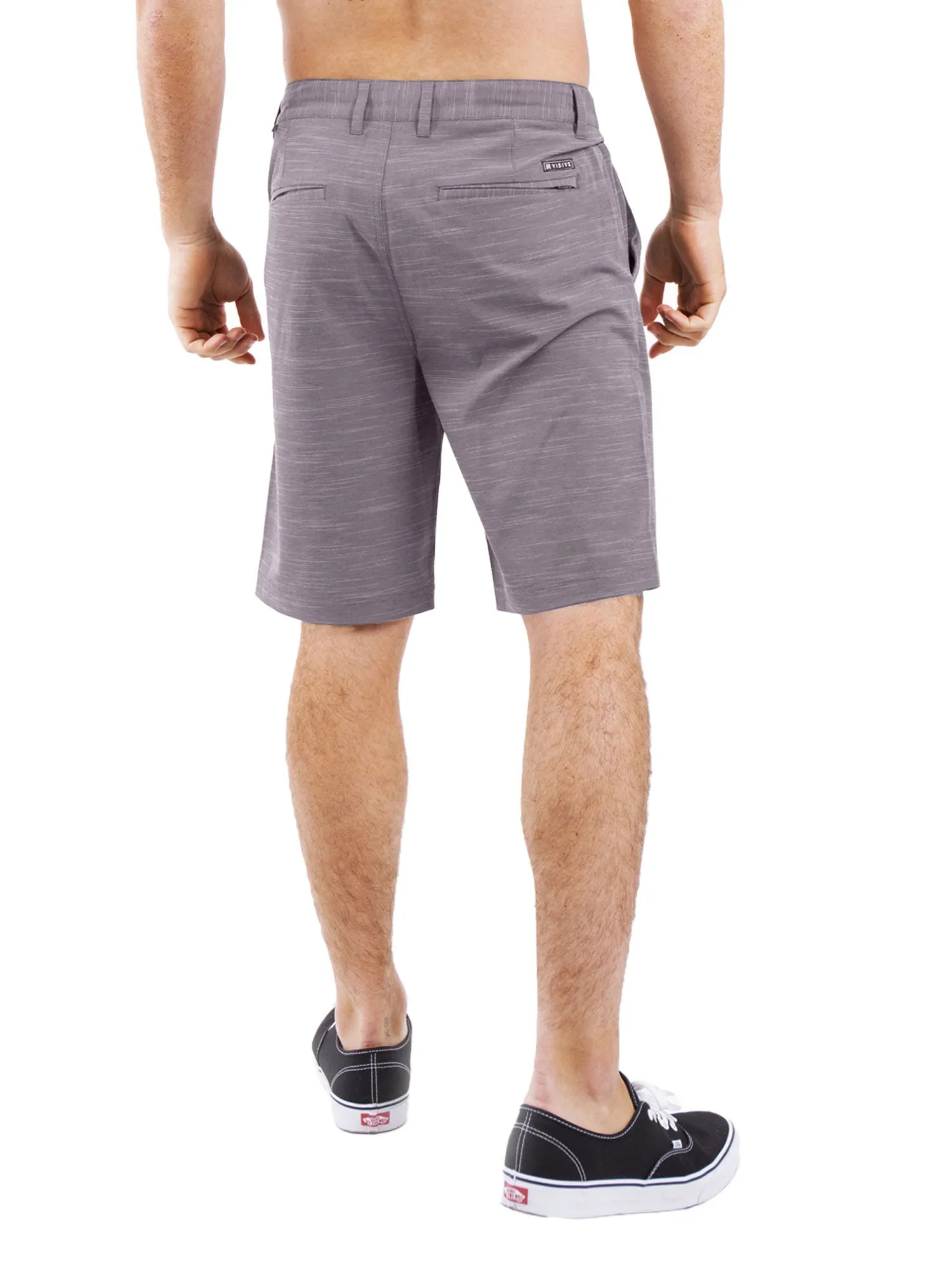 All In One Mens Hybrid Shorts - Slub Silver