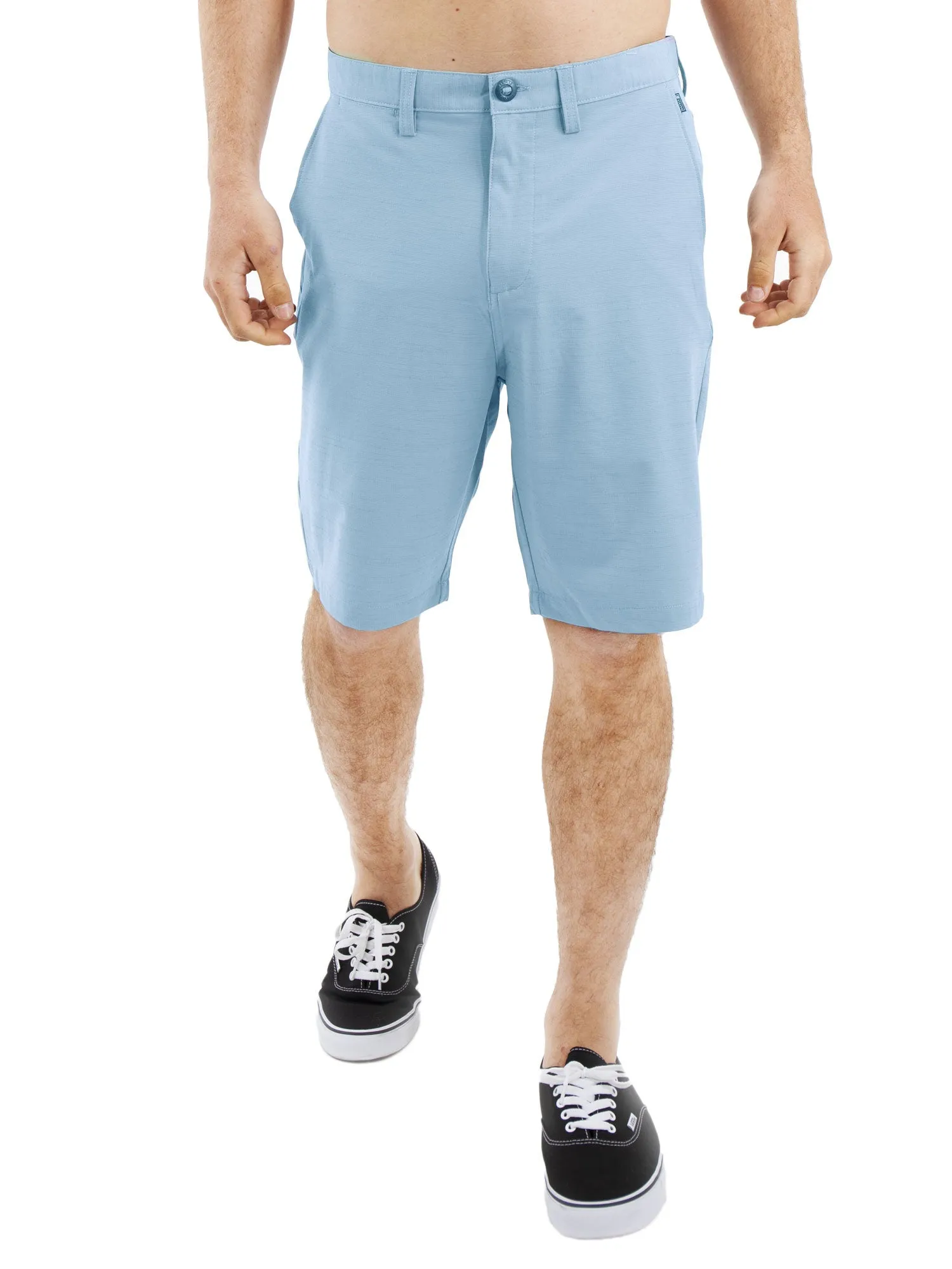 All In One Mens Hybrid Shorts - Slub Silver