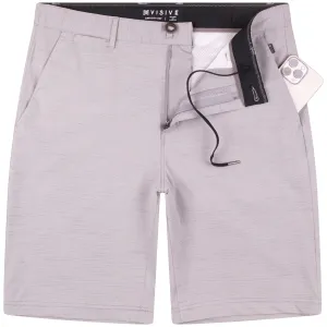 All In One Mens Hybrid Shorts - Slub Silver