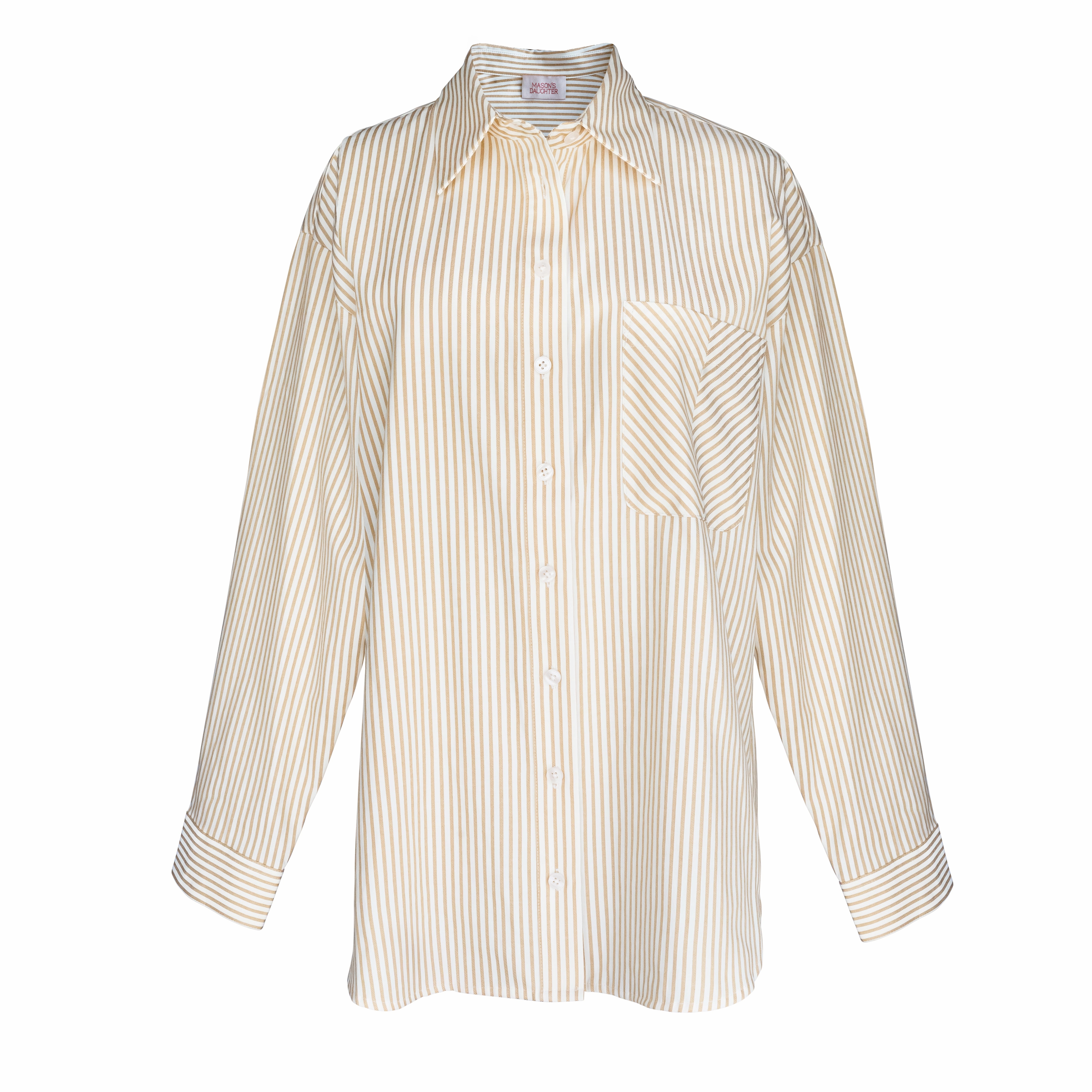 MASON'S DAUGHTER | the Matthew Shirt, Mustard Striped UltraFineMesh