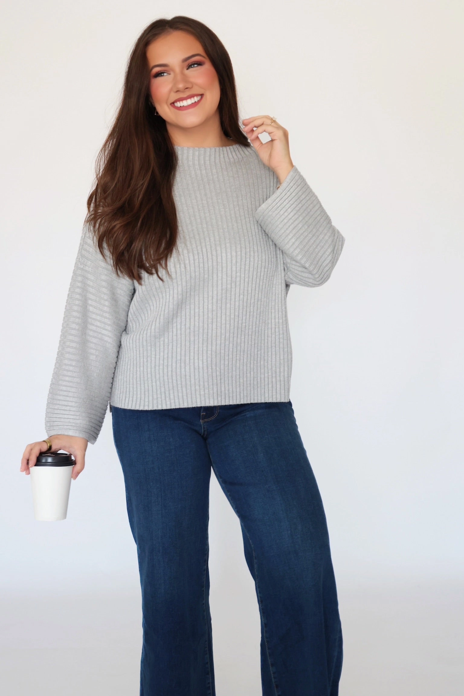 All Day Ribbed Top (FINAL SALE) Airy Mesh Lining