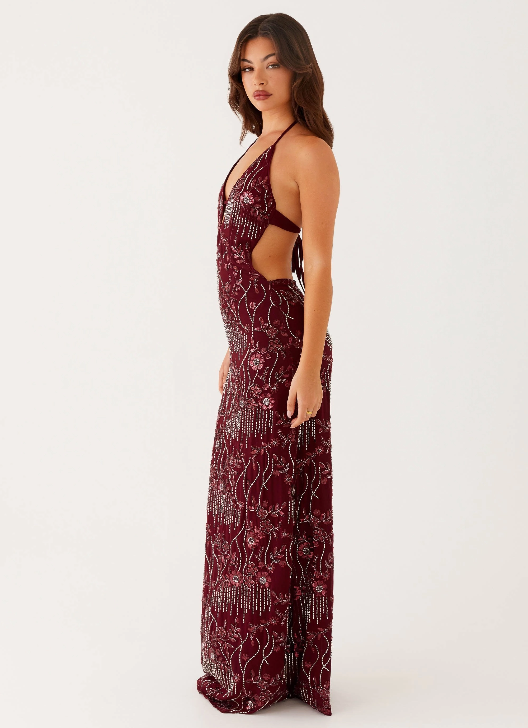 All For Love Maxi Dress - Burgundy Special-Edition Flexible Design