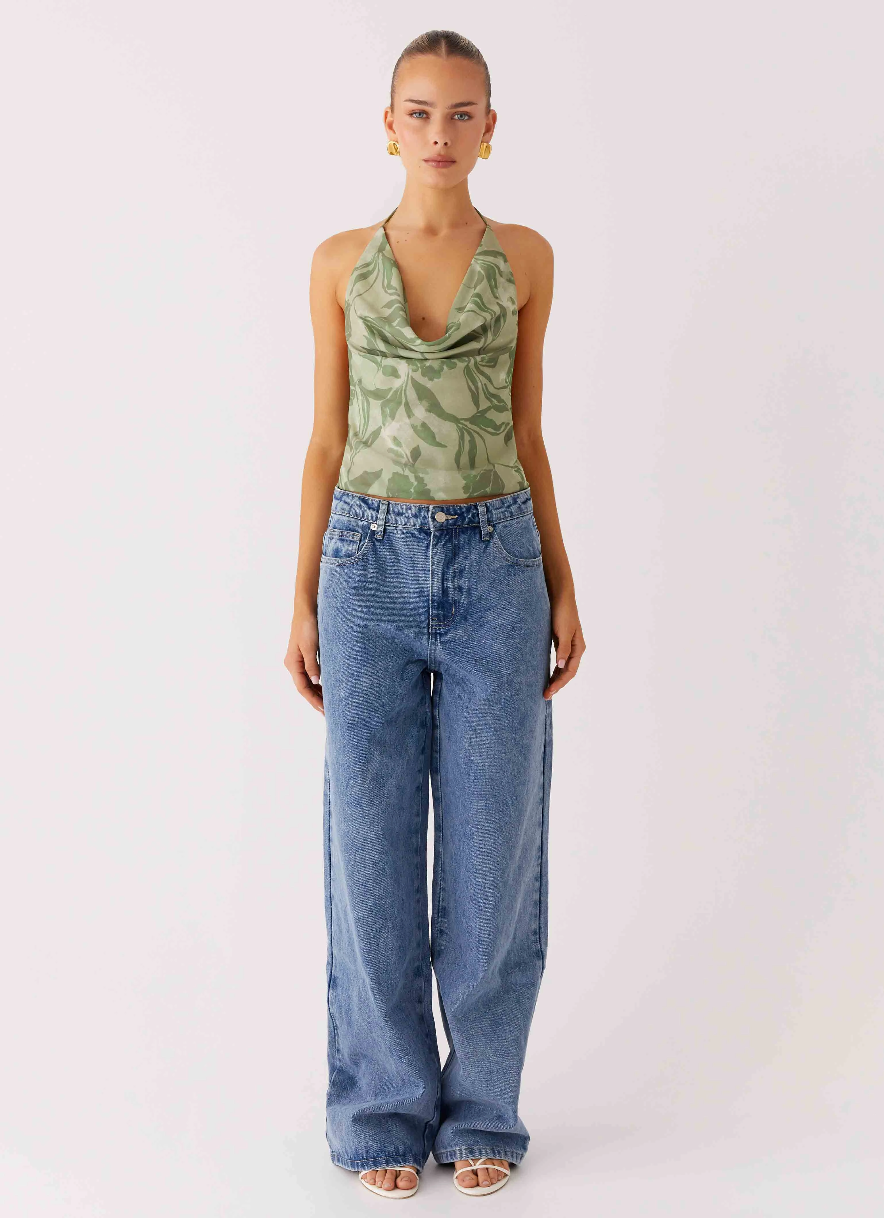 Elspeth Cowl Top - Jade Fern Lightweight Waterproof Jacket Modern Functional Design