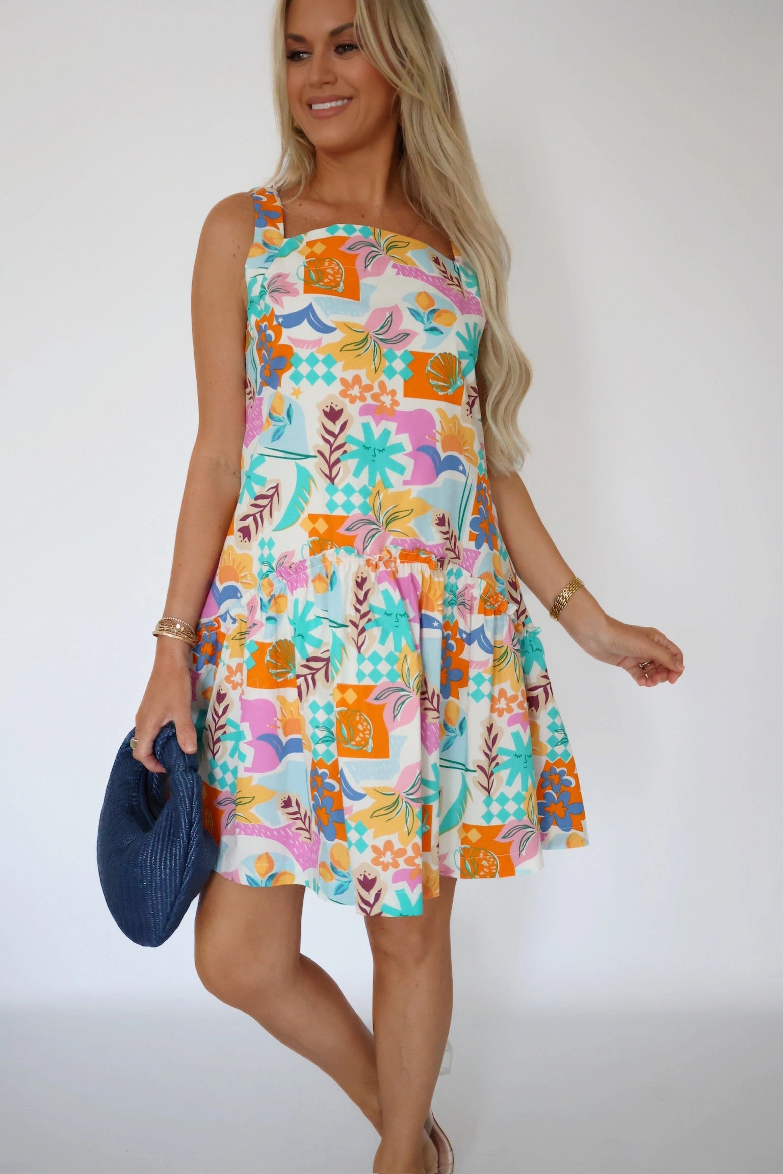 Send You a Postcard Dress (FINAL SALE) Comfortable Look