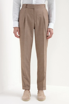 Almond Soragna trousers - Made in Italy