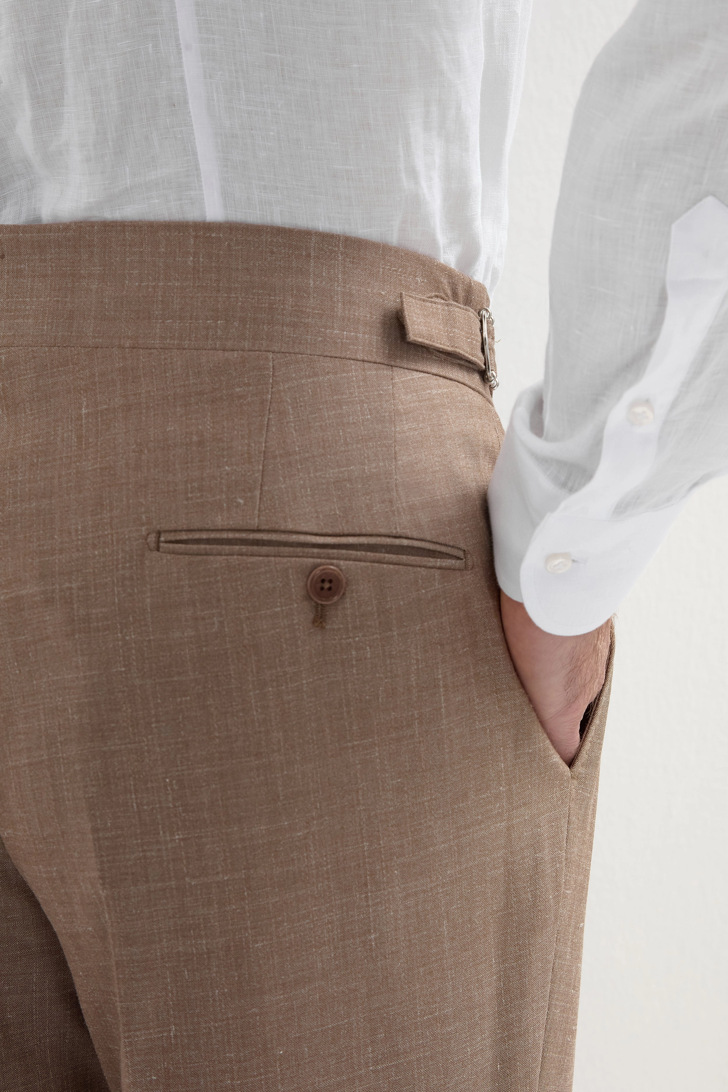 Almond Soragna trousers - Made in Italy