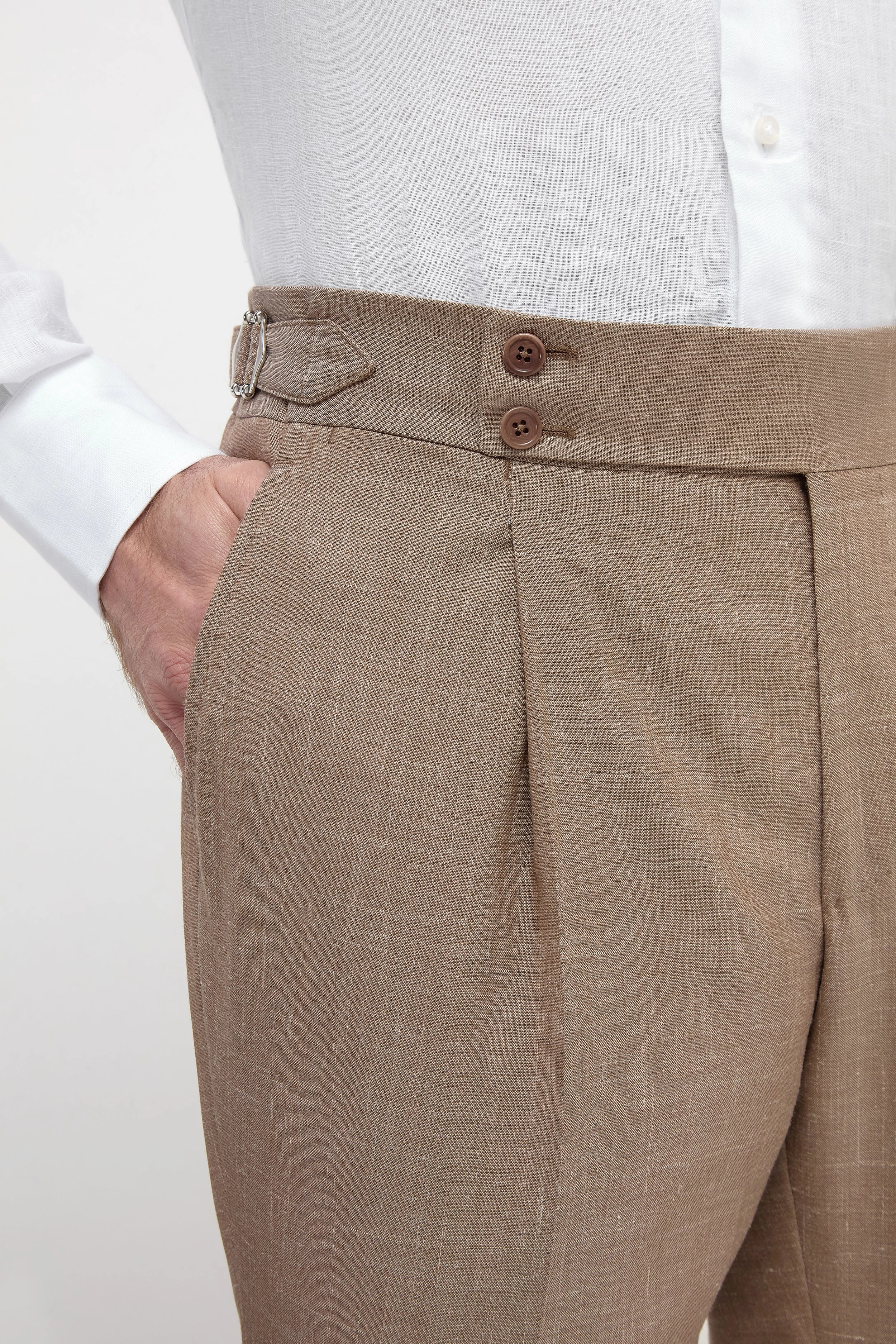 Almond Soragna trousers - Made in Italy