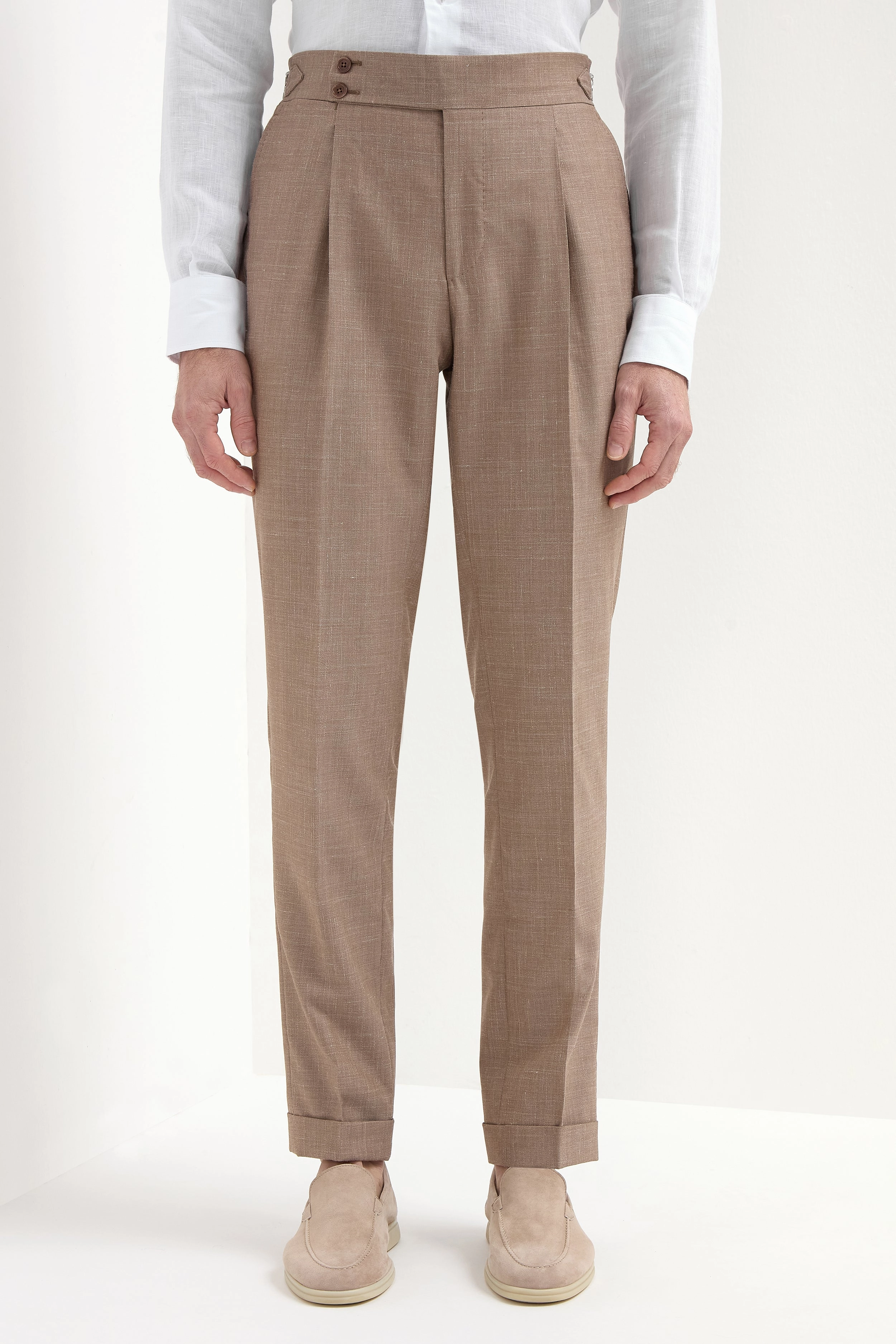 Almond Soragna trousers - Made in Italy