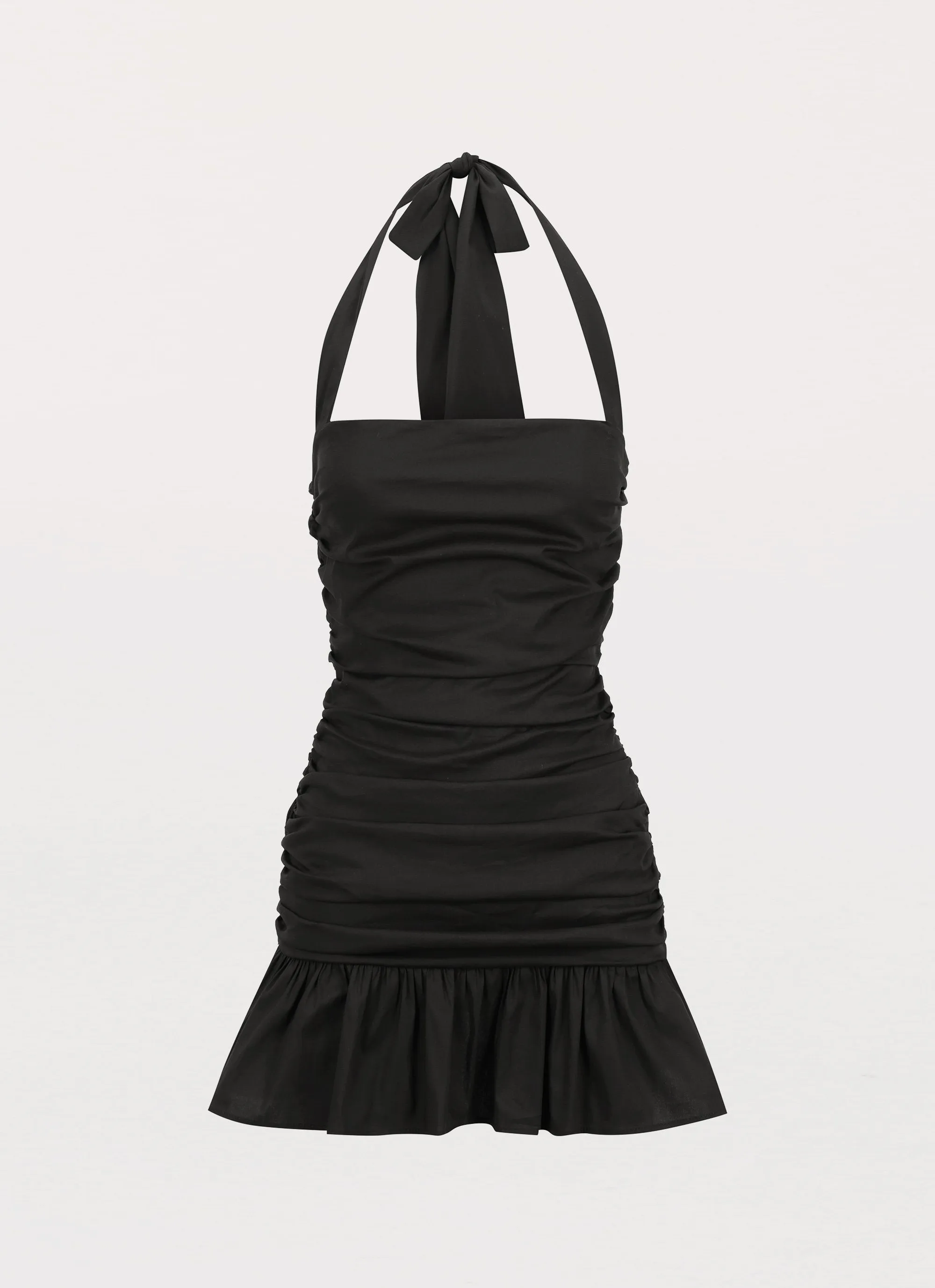 High-End Look Alone With You Mini Dress - Black