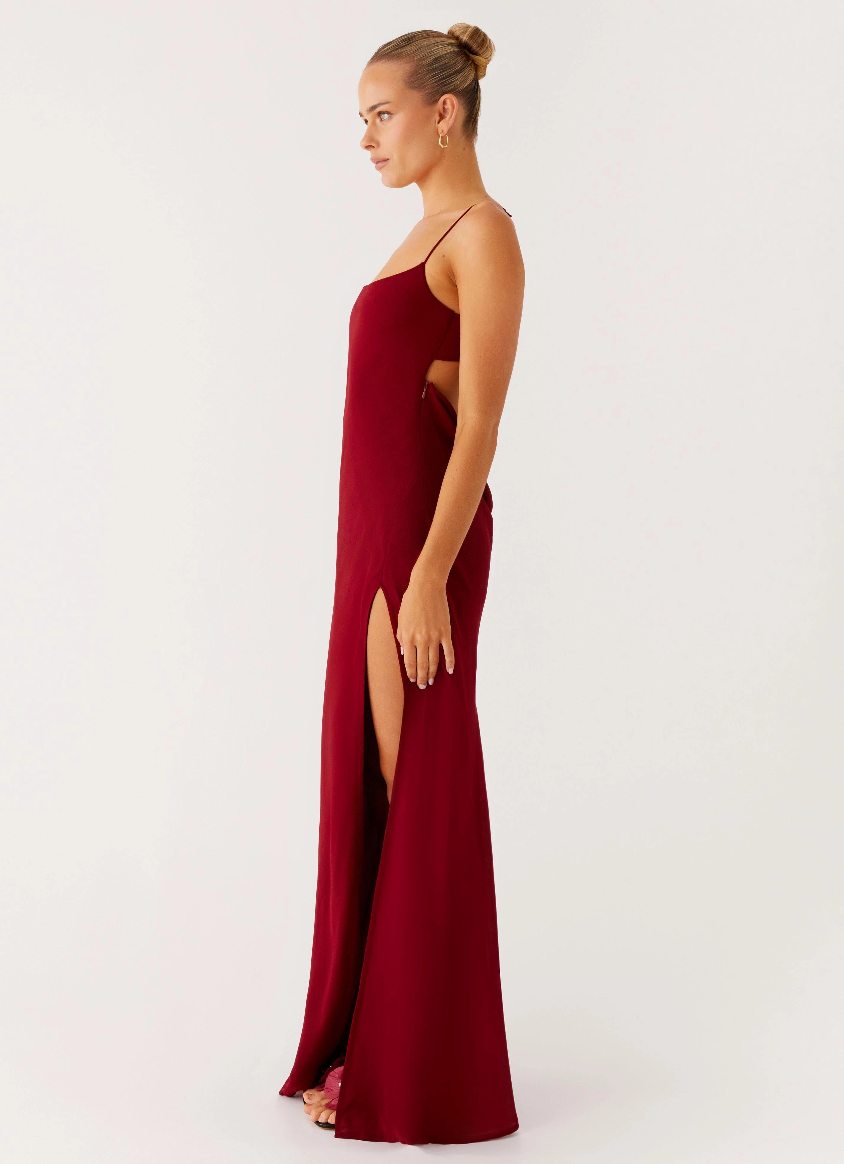 Formal Aura Alouette Maxi Dress - Burgundy