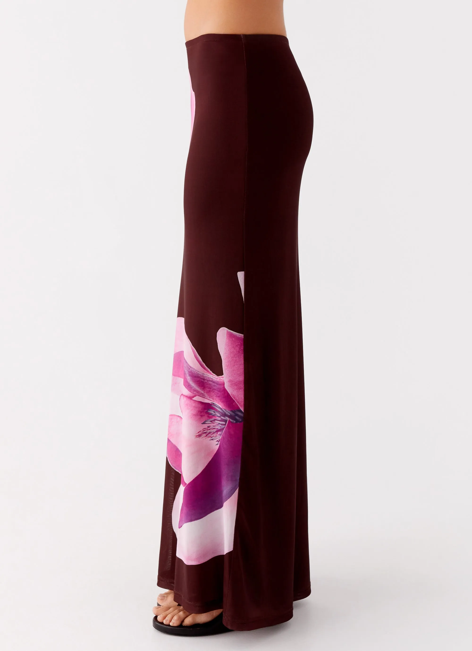 Alpha Maxi Skirt - Dark Chocolate Hygienic Coating