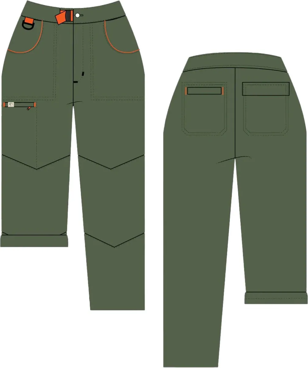 Alpine Parrot Ponderosa Pant Mountain Fit Green USA Sizes 22-30