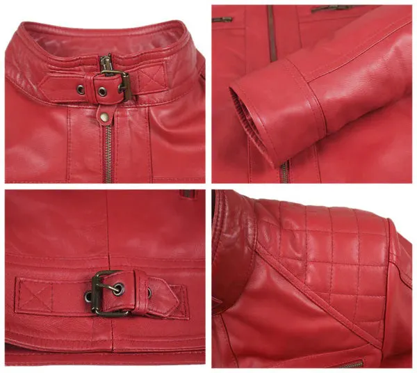 Altara Black Biker Leather Jacket