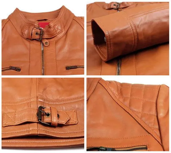 Altara Black Biker Leather Jacket