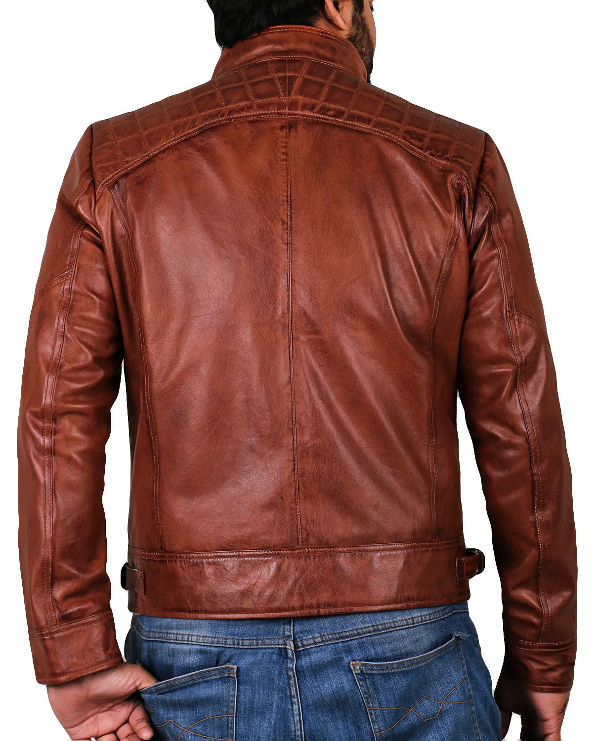 Altara Black Biker Leather Jacket