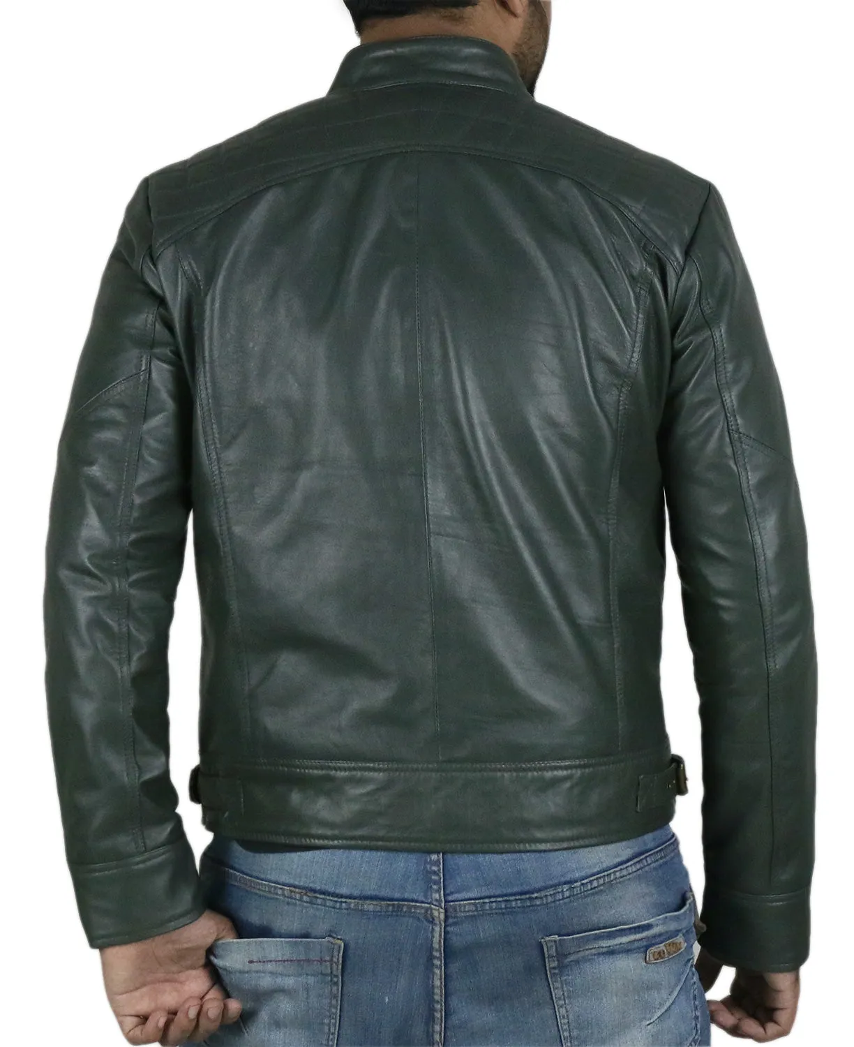 Altara Black Biker Leather Jacket