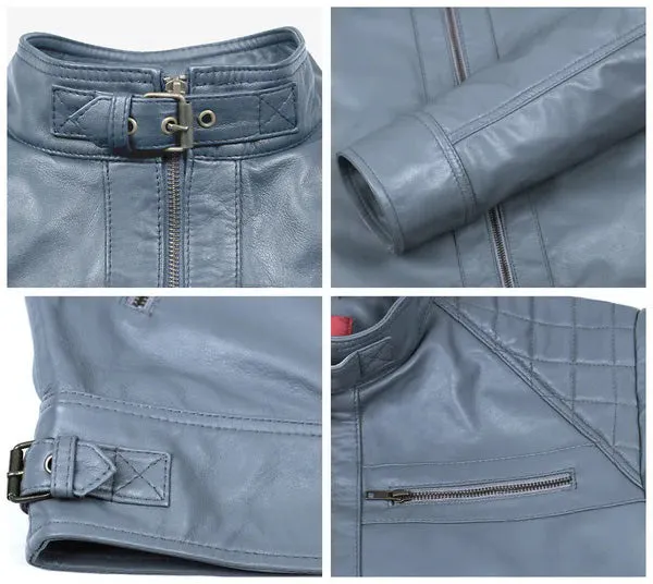 Altara Black Biker Leather Jacket