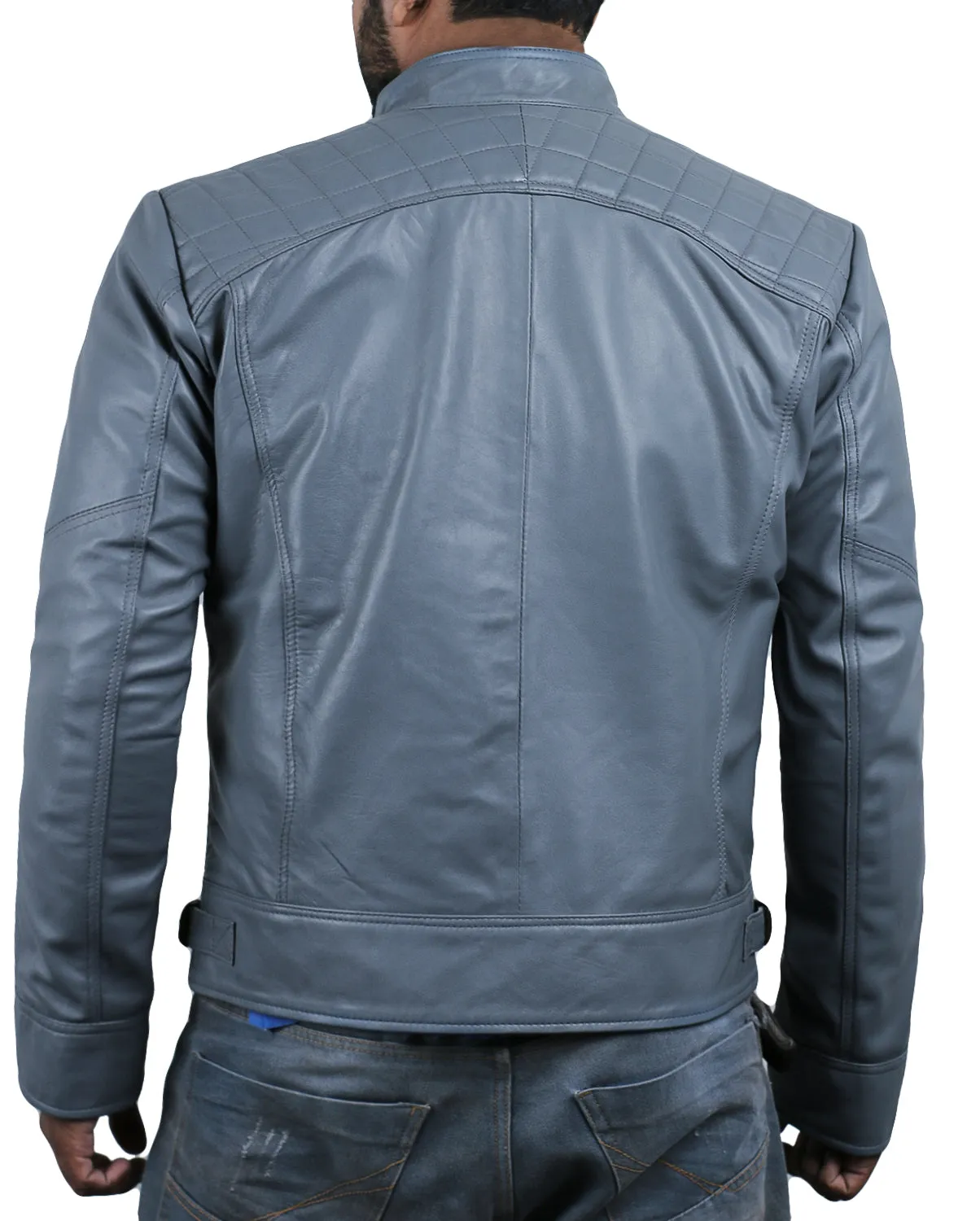 Altara Black Biker Leather Jacket