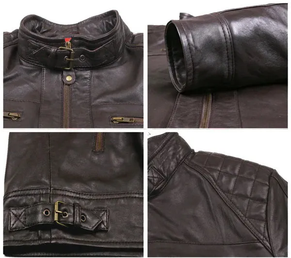Altara Black Biker Leather Jacket
