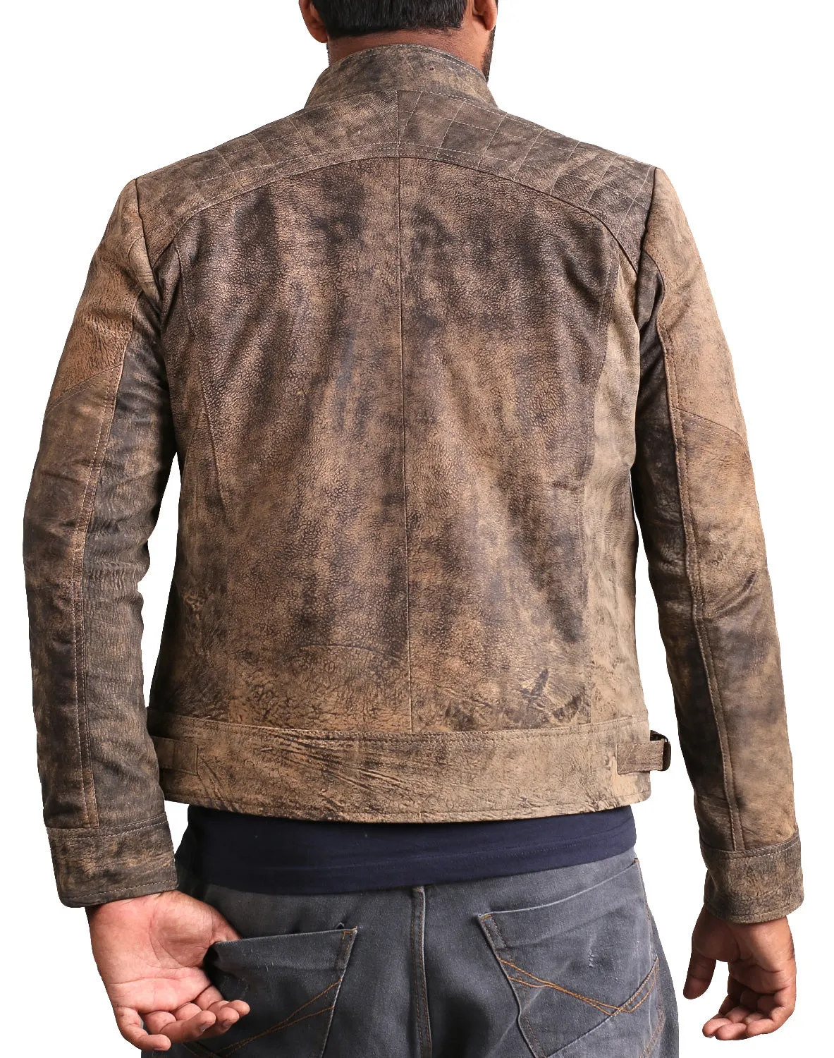 Altara Black Biker Leather Jacket