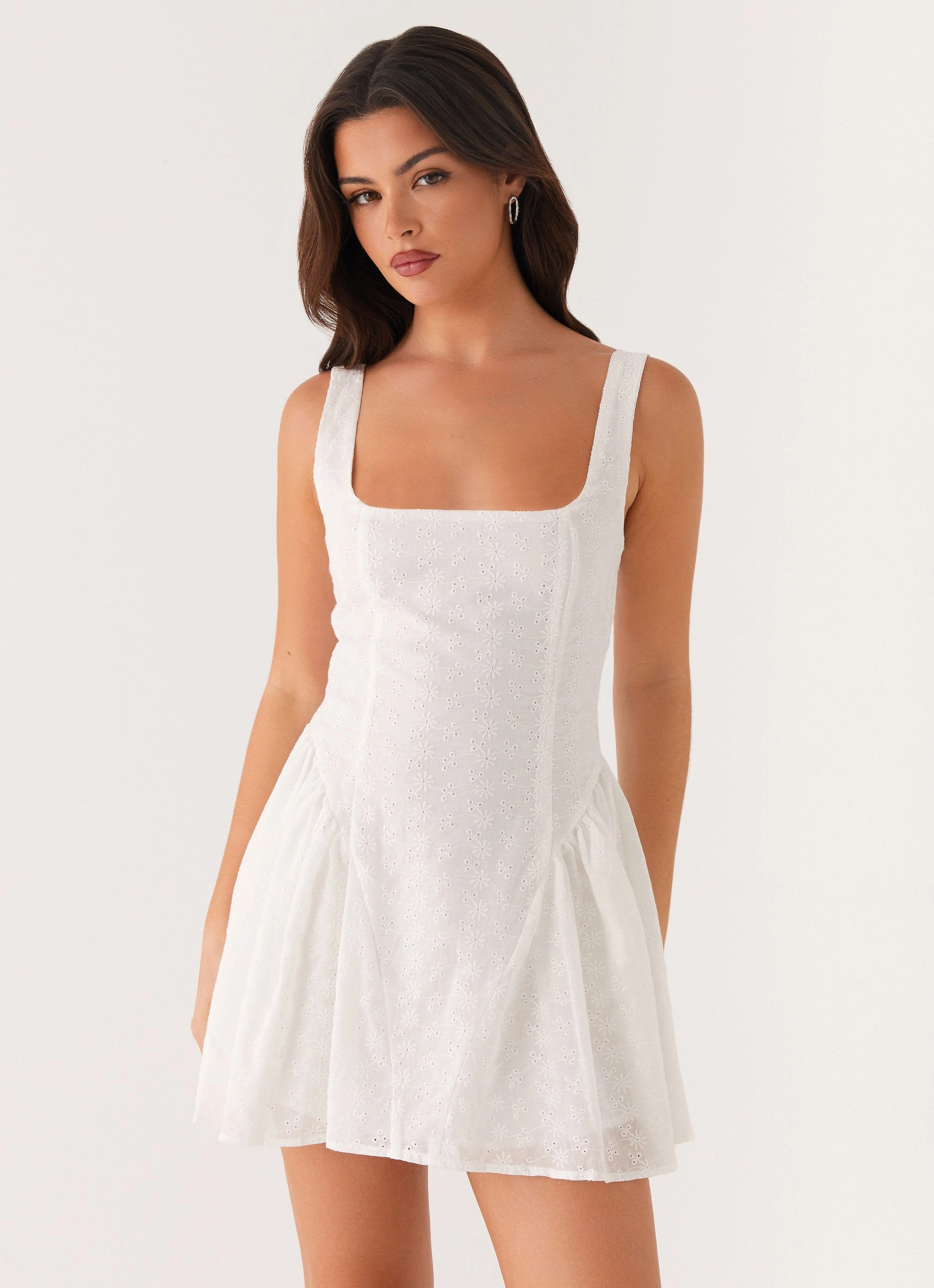 Alyssa Mini Dress - White Smart touch