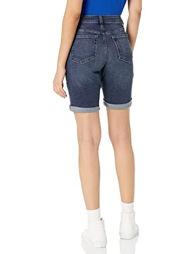 Amazon Essentials Women's 9" Denim Bermuda Shorts, Medium Wash, 20