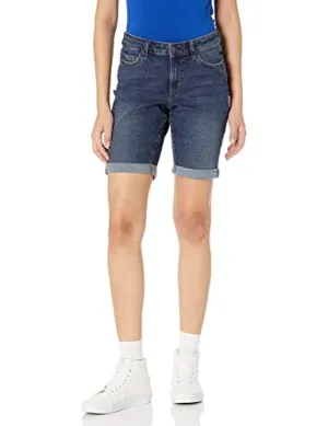 Amazon Essentials Women's 9" Denim Bermuda Shorts, Medium Wash, 20