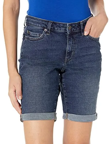 Amazon Essentials Women's 9" Denim Bermuda Shorts, Medium Wash, 20