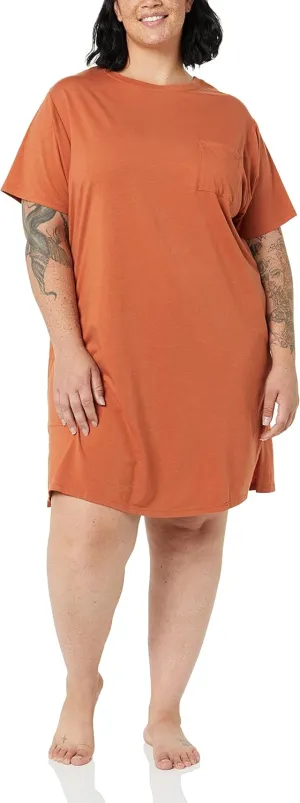 Amazon Essentials Women's Knit Jersey Sleep Tee Nightdress