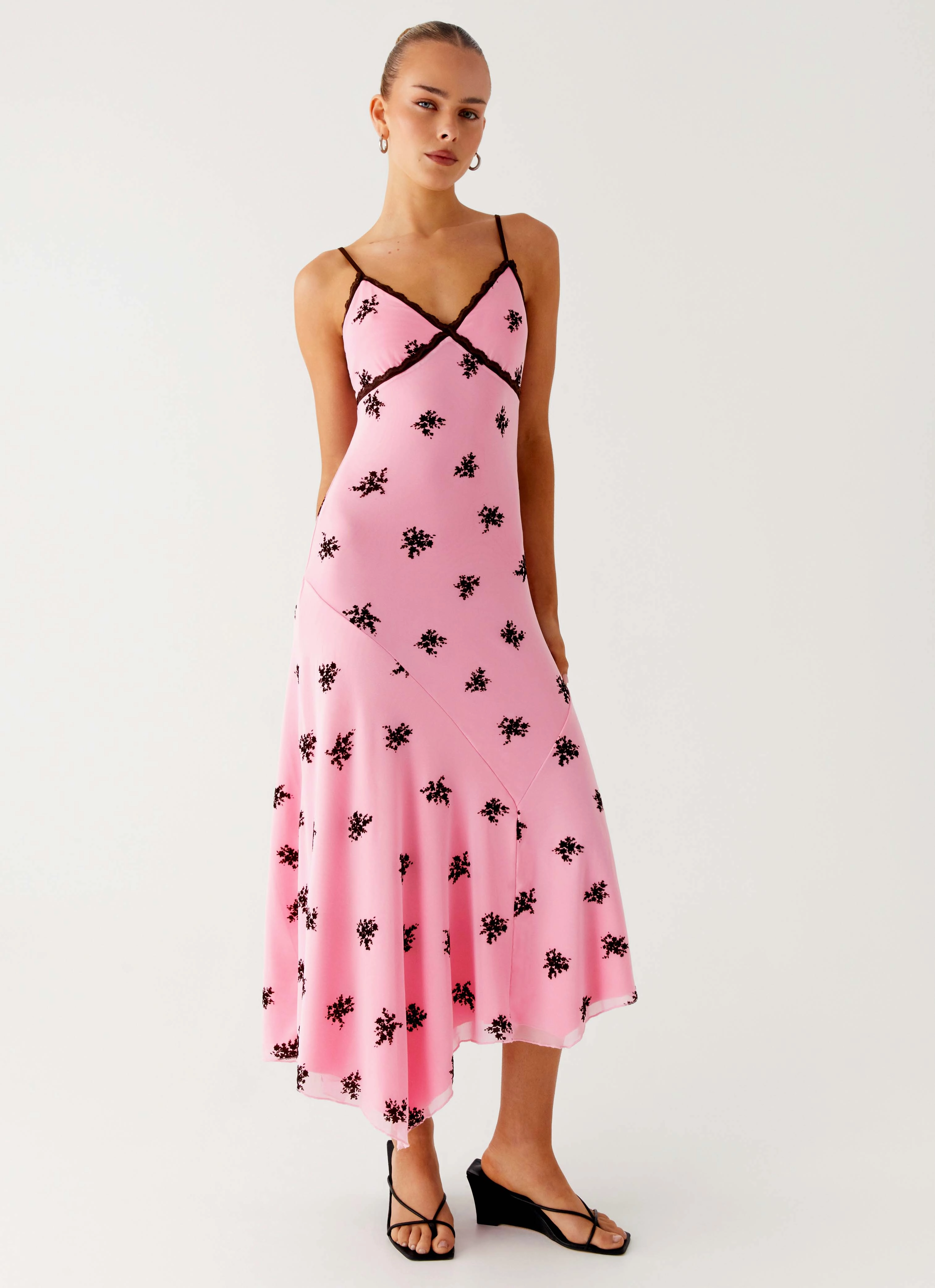 Amelia Midi Dress - Pink Light Cloud Urban Spirit