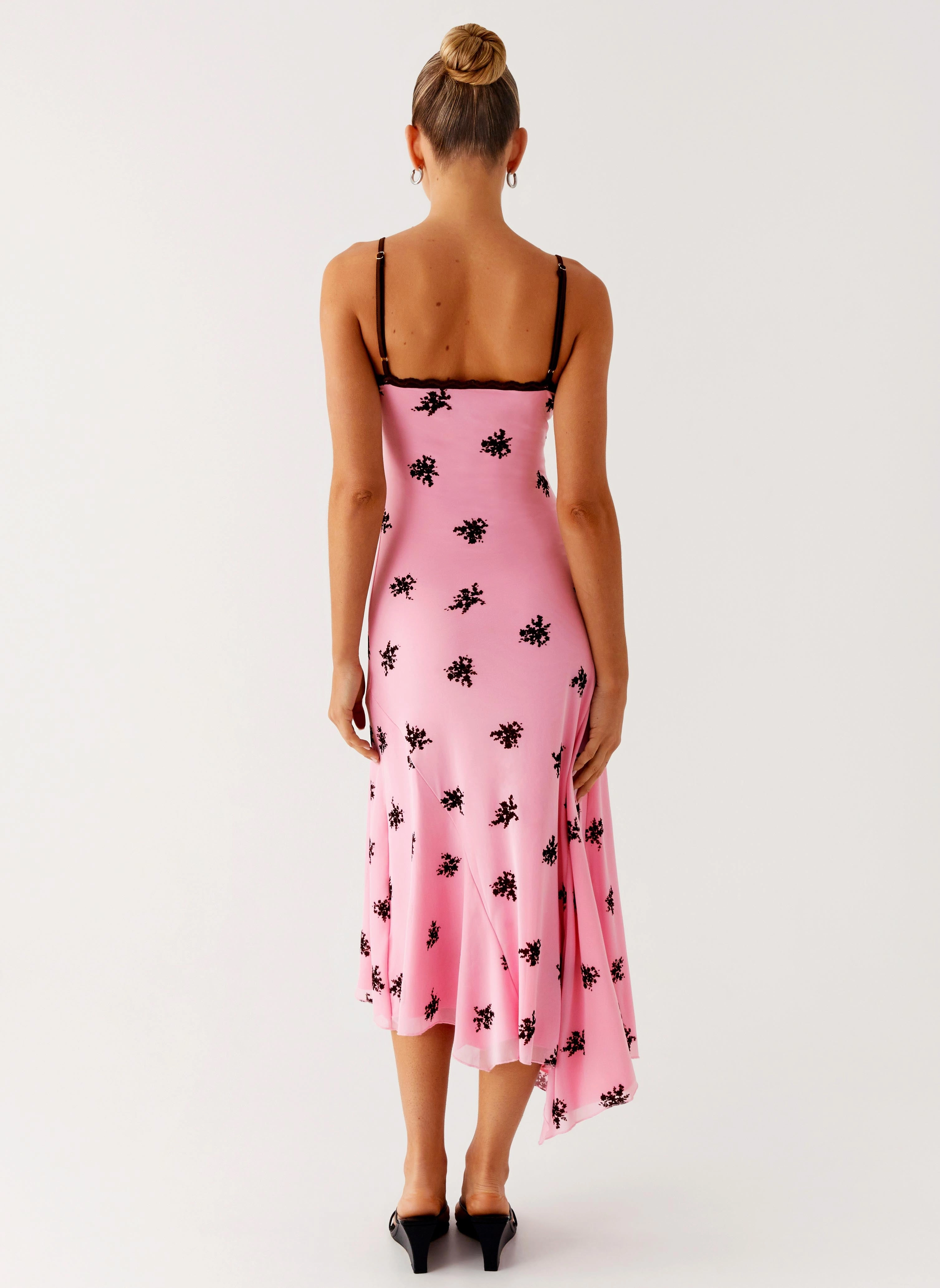 Amelia Midi Dress - Pink Soft Fashion