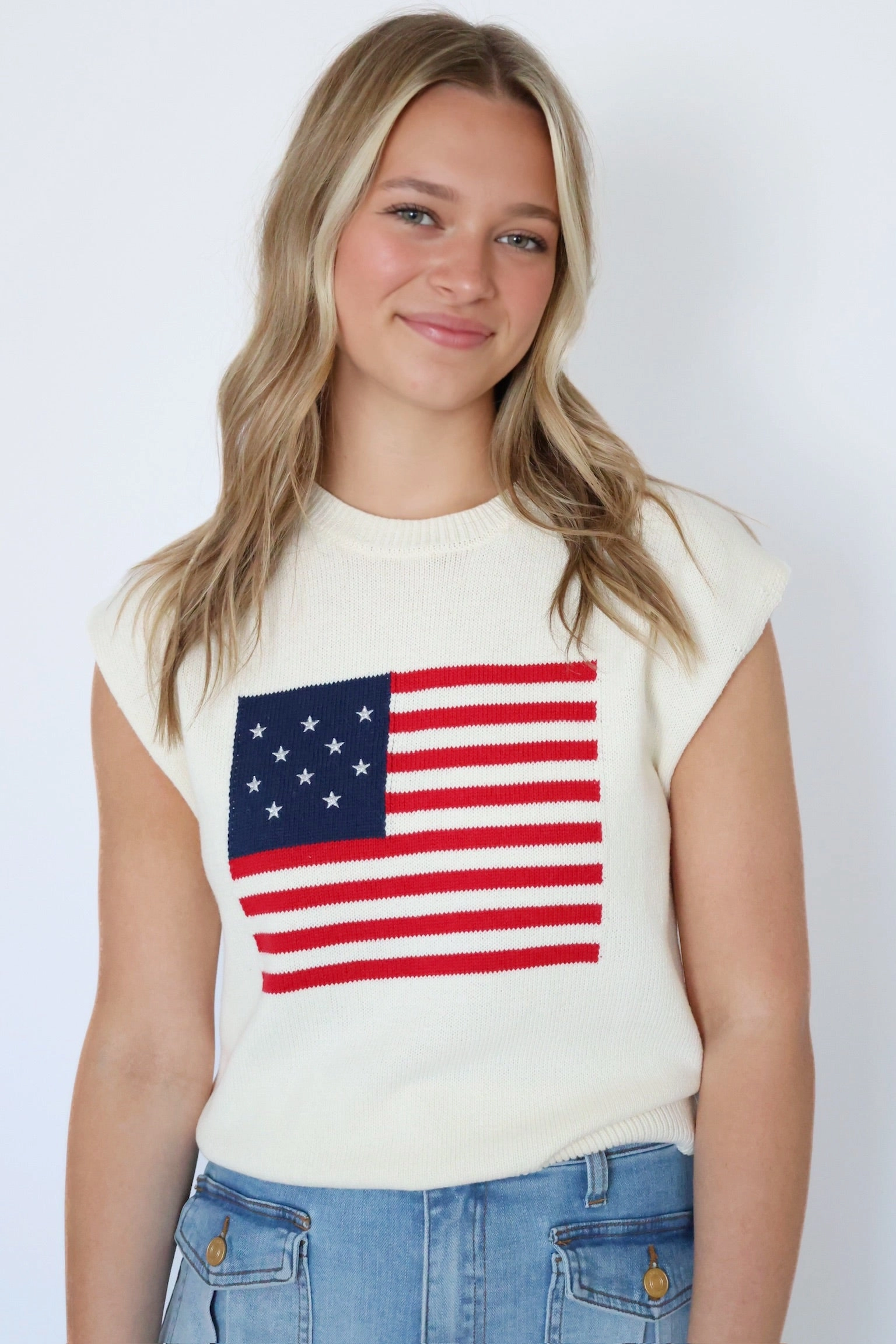 American Dream Flag Sweater UVProtection ReflectiveTrim