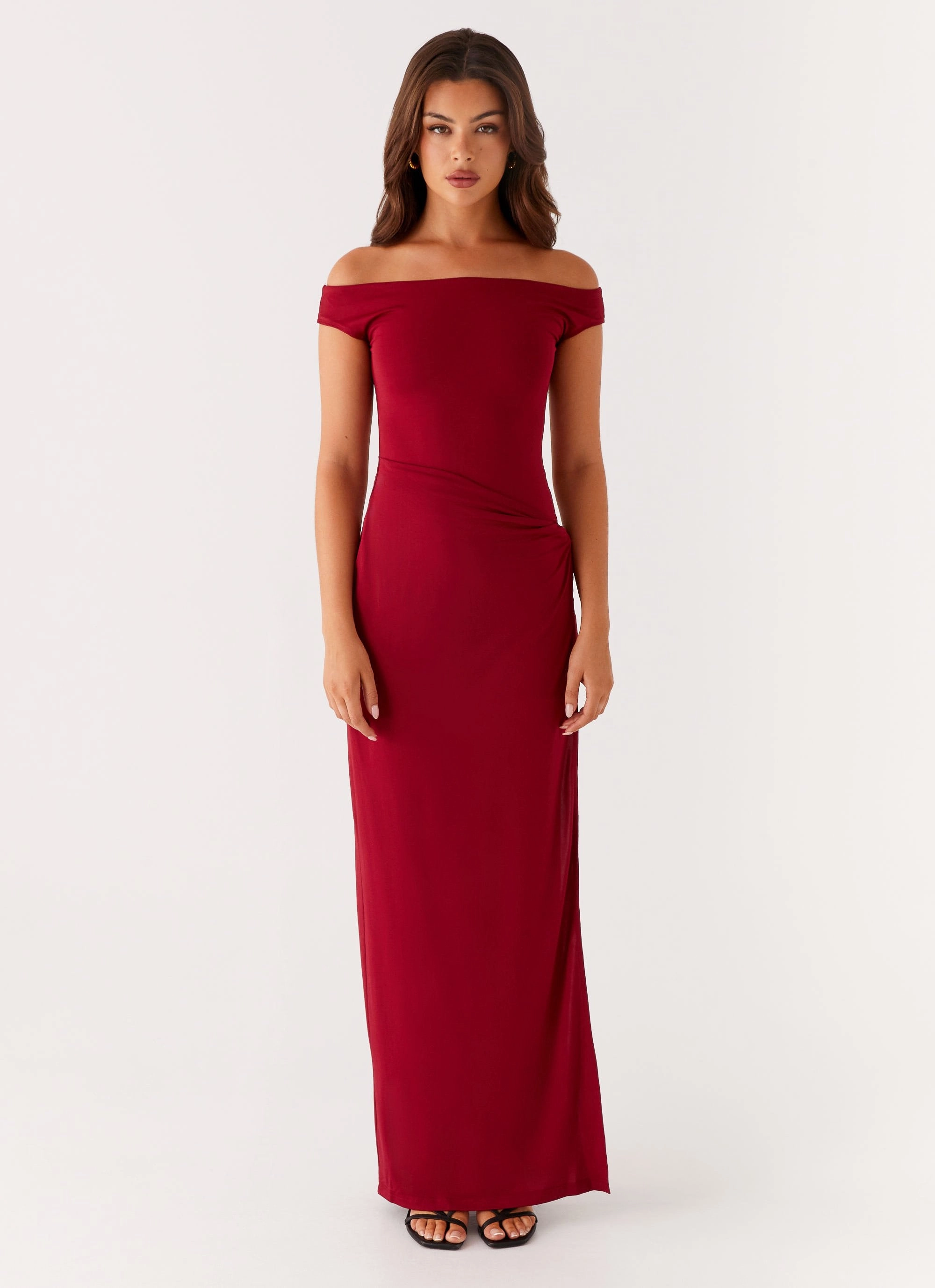 Light Fabrication Amerie Maxi Dress - Maroon