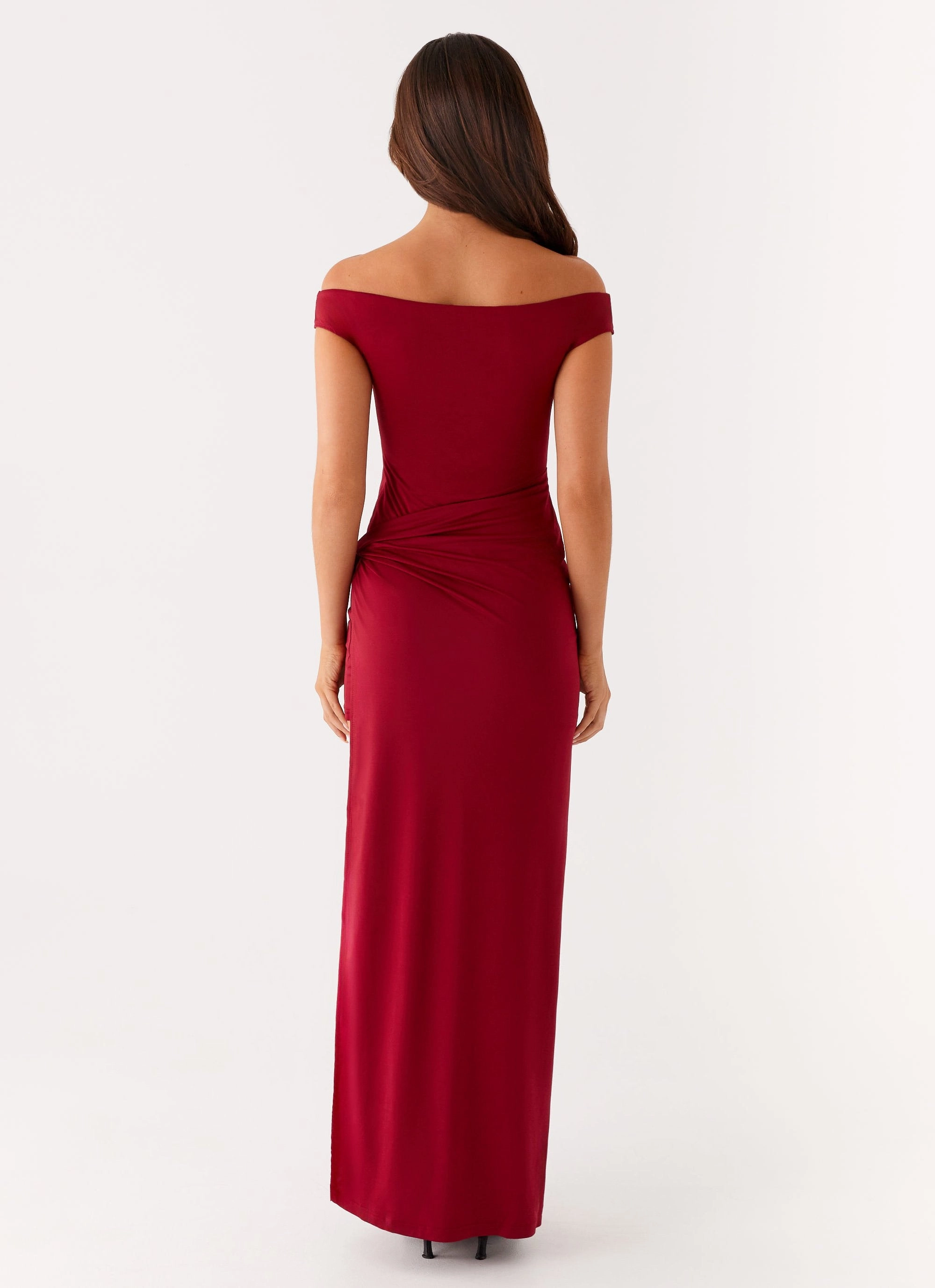 Amerie Maxi Dress - Maroon City Layer