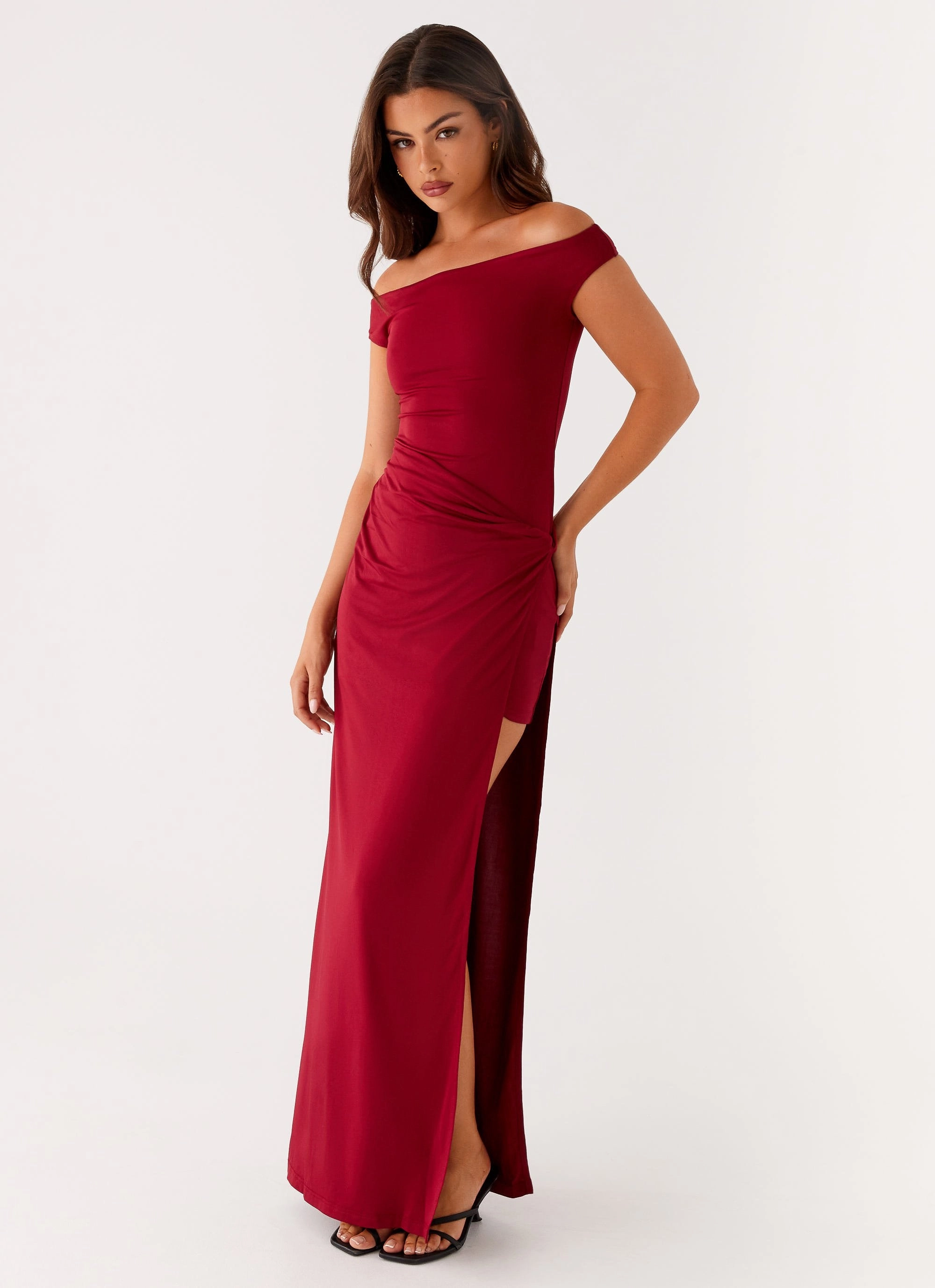 Amerie Maxi Dress - Maroon Must-have Casual Lines