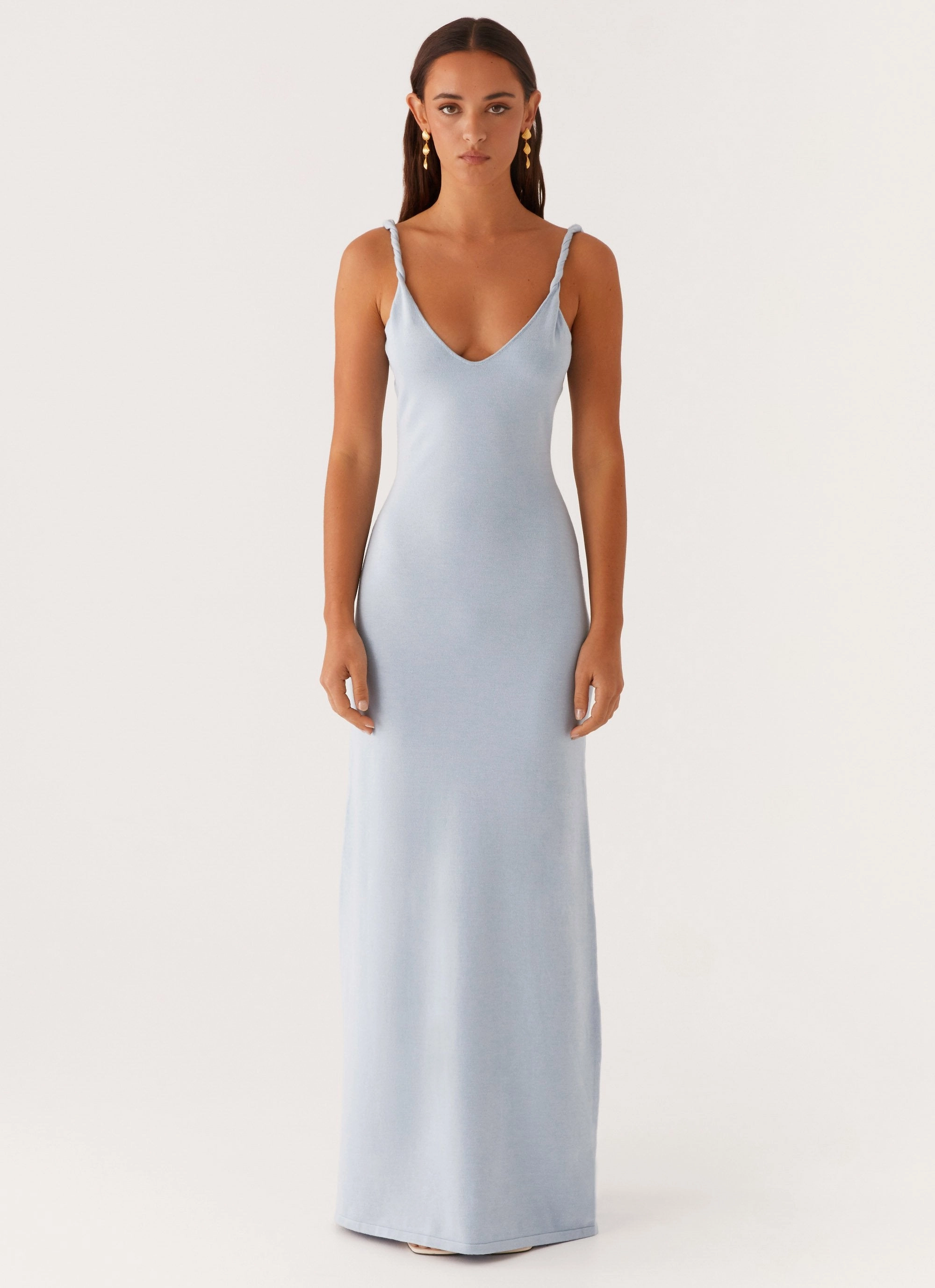 Anastasia Maxi Dress - Blue Artistic Vibe