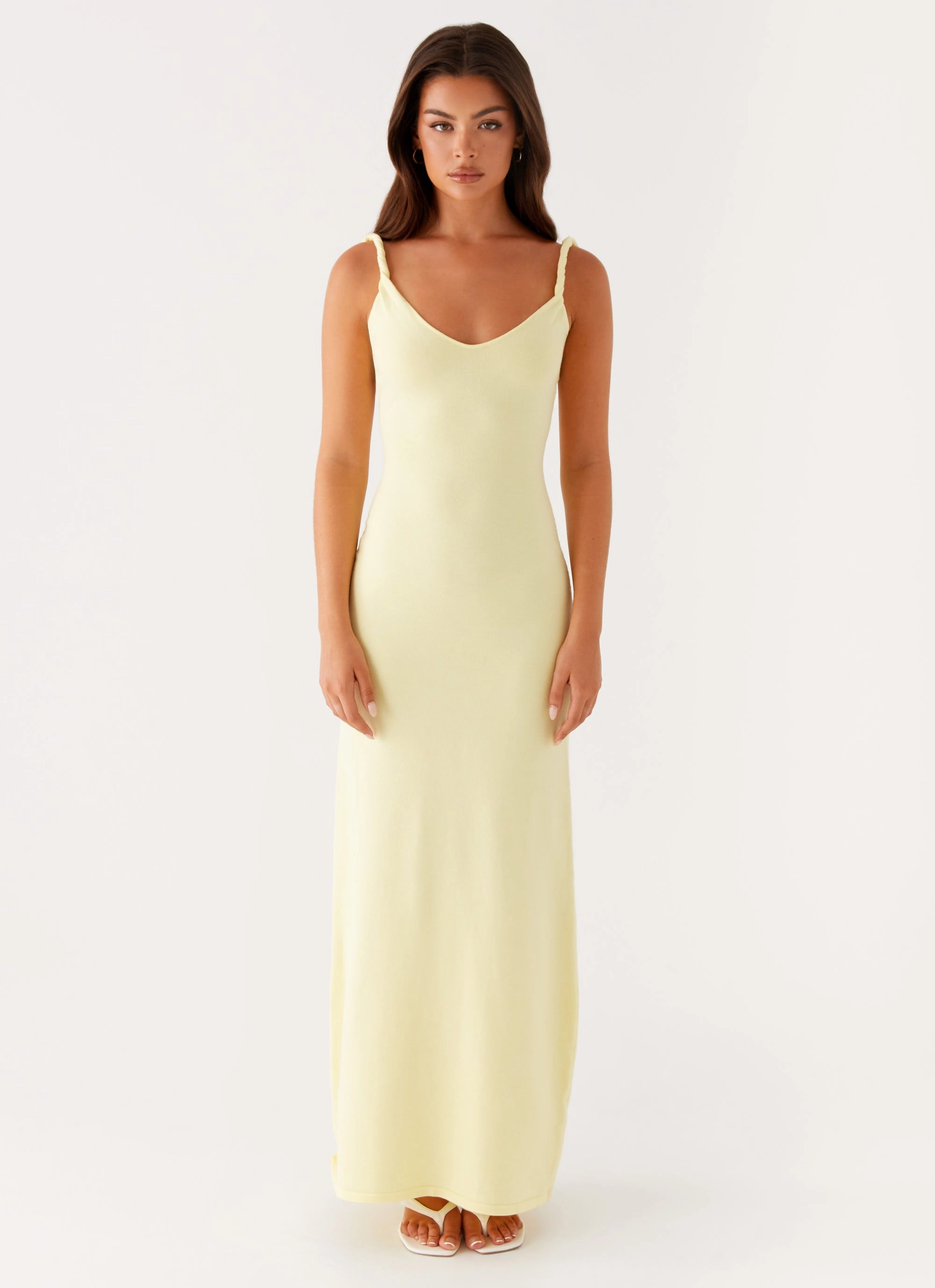 Anastasia Maxi Dress - Yellow Smart Wear