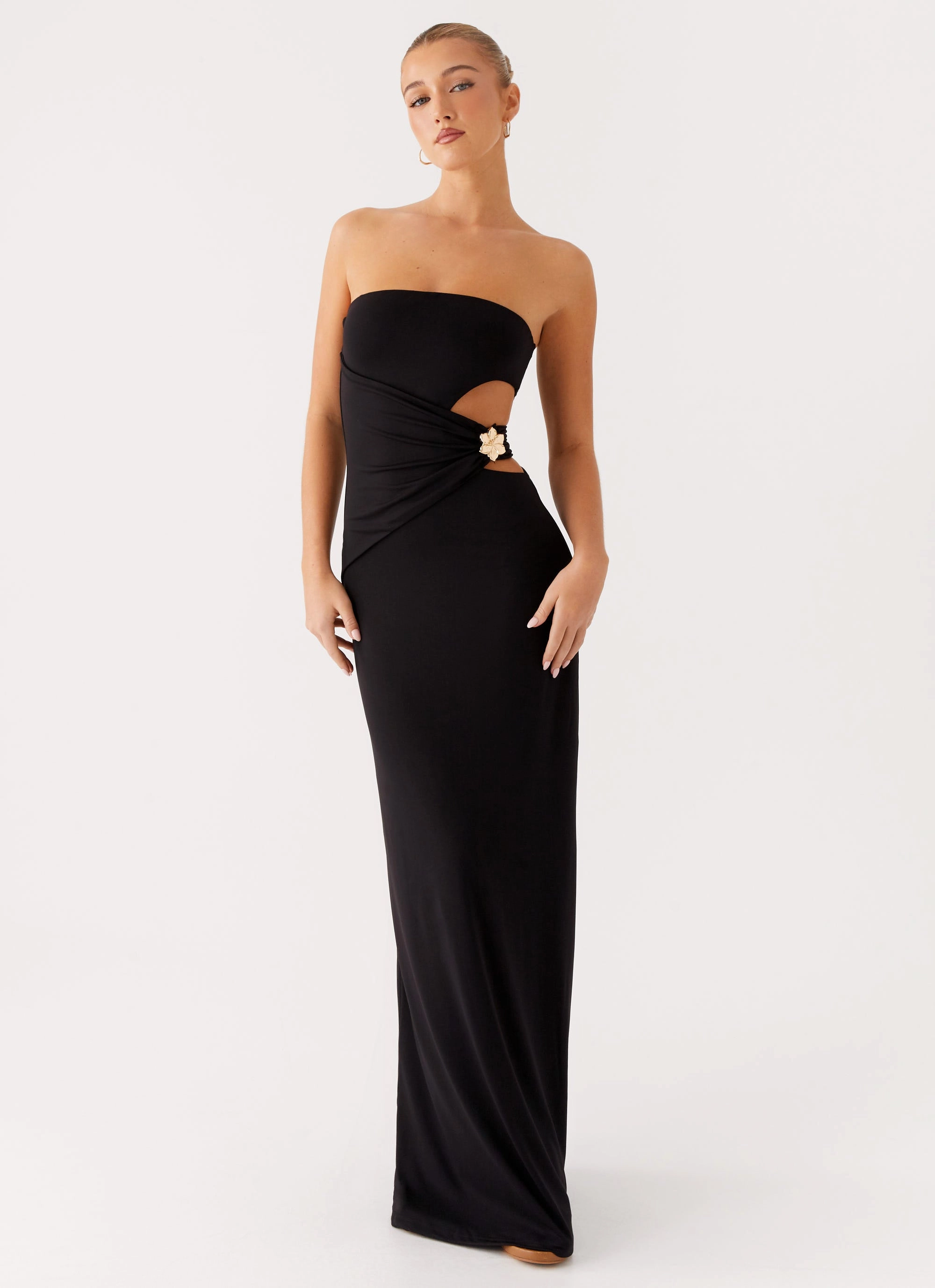 Anetta Maxi Dress - Black Fashionable And Functional Perfect Cut