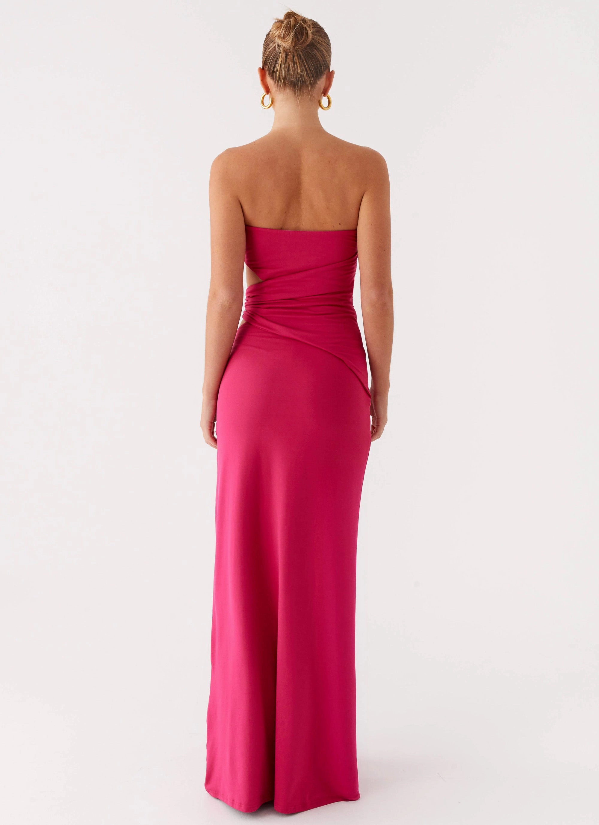 Anetta Maxi Dress - Fuchsia Modern Layering