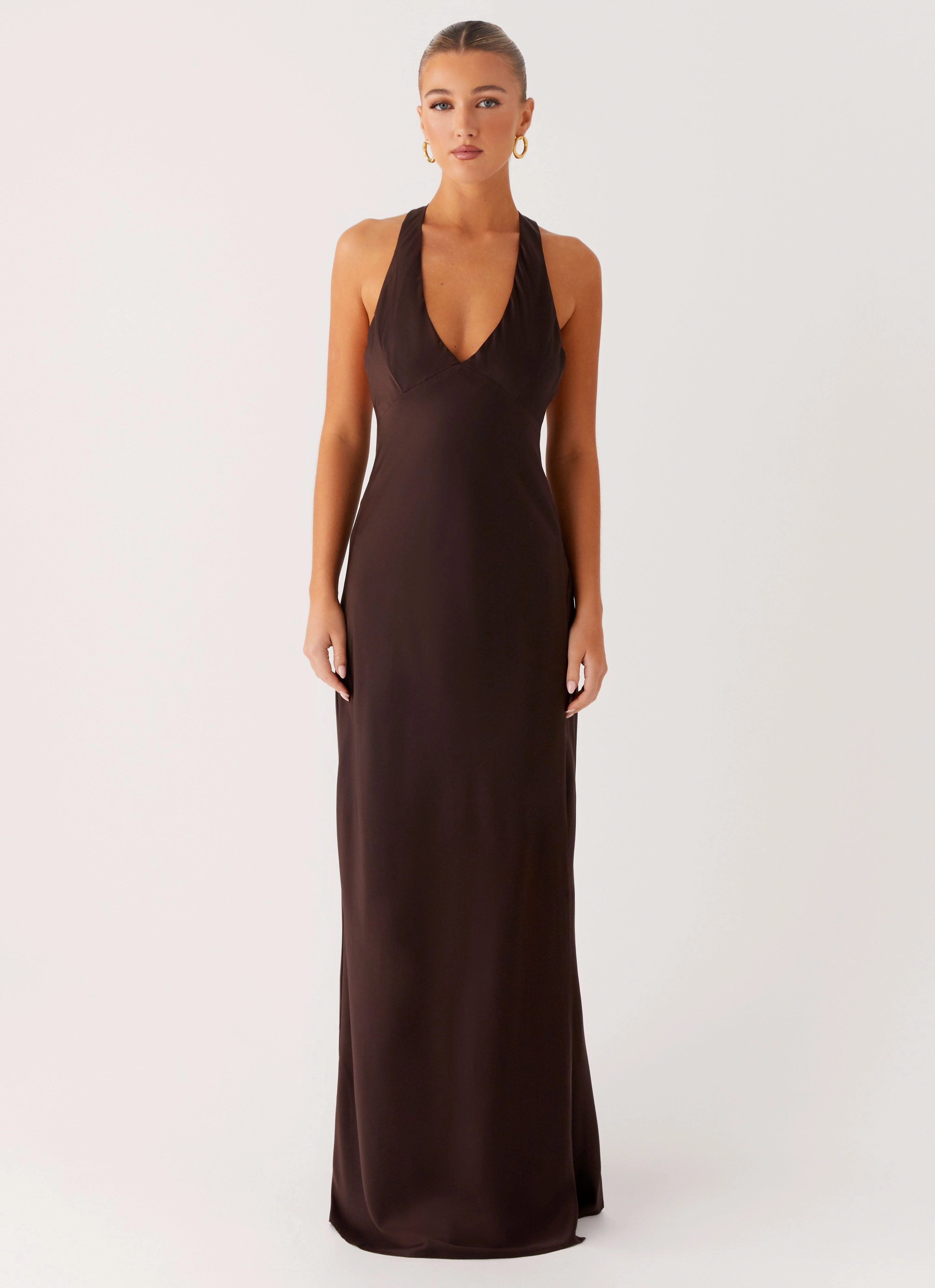 Angie Maxi Dress - Chocolate Cozy Layers Chic and Cozy