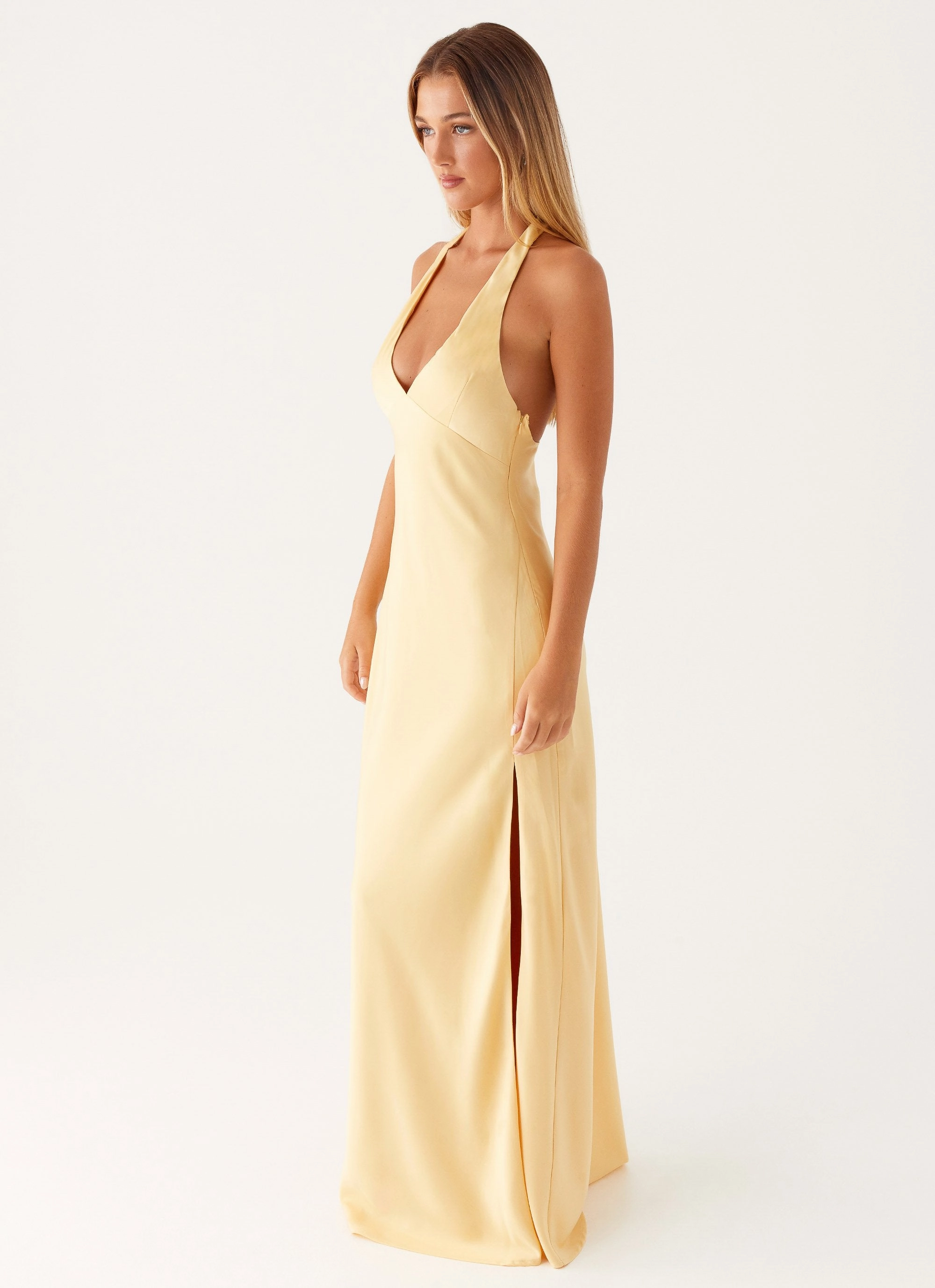 Special-Occasion and Effortless fit dress. Angie Maxi Dress - Yellow