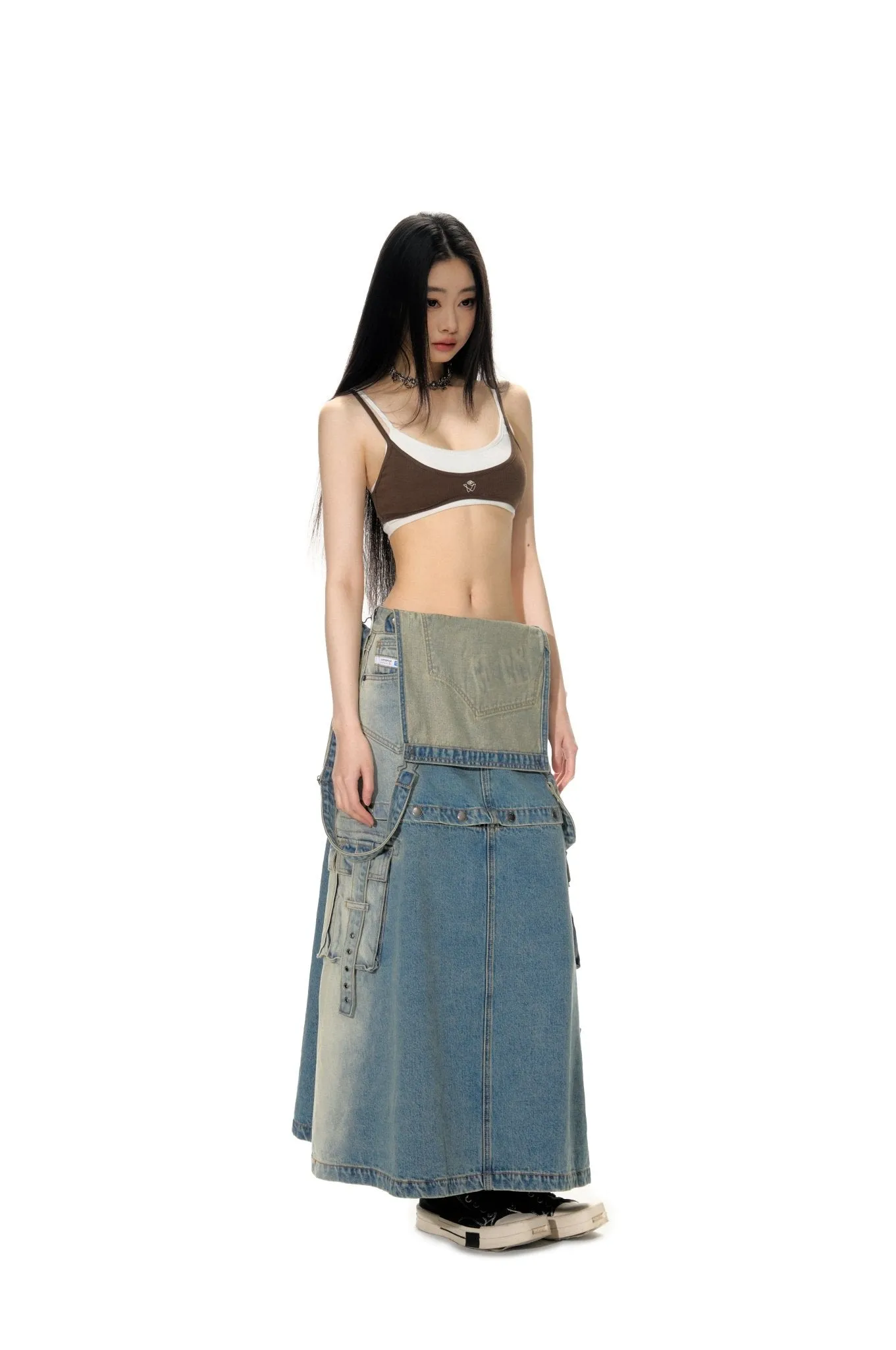 Annotation Tank Top Brown