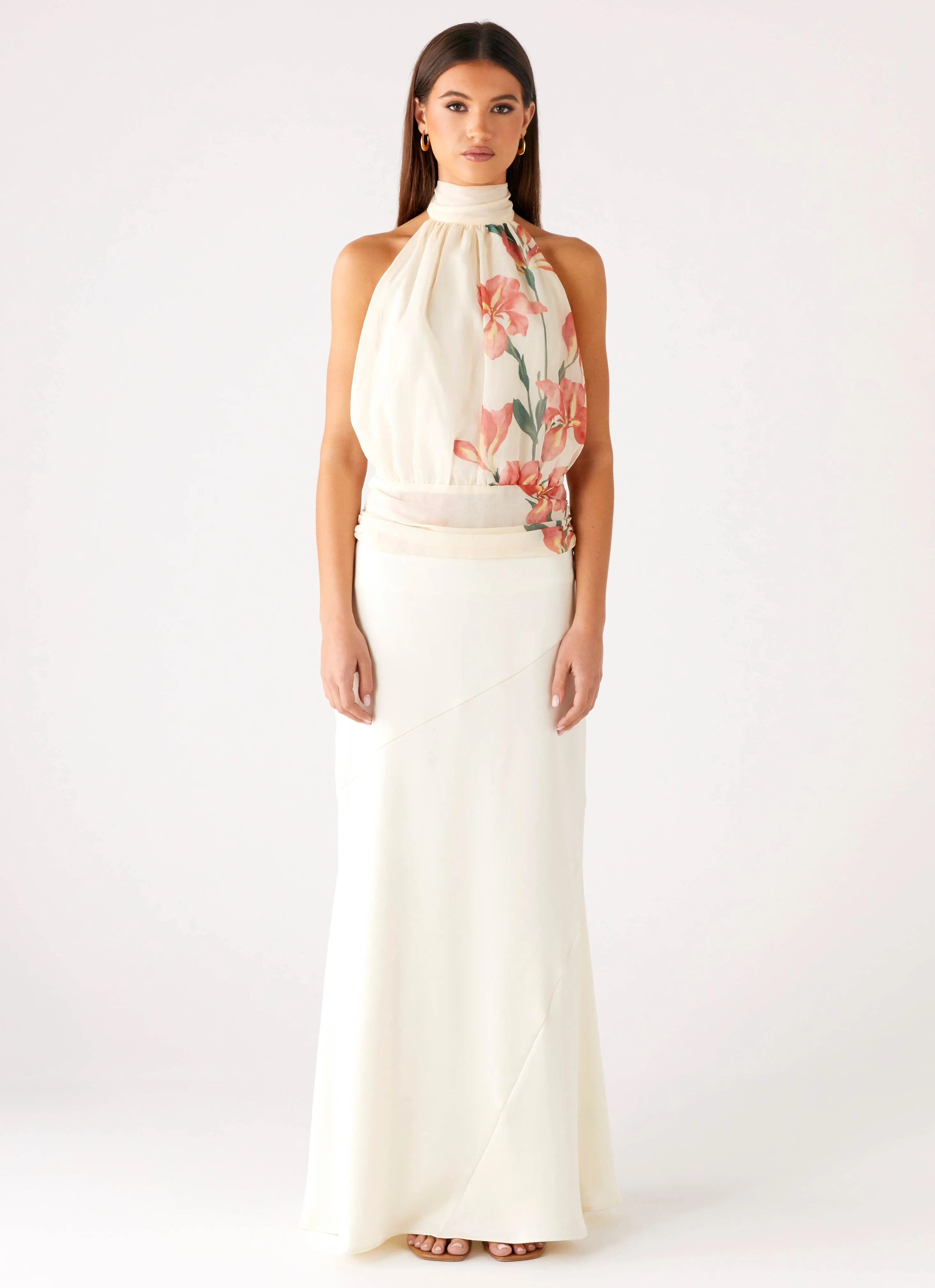 LayeredDurability Romelia Halter Top - Siena Floral