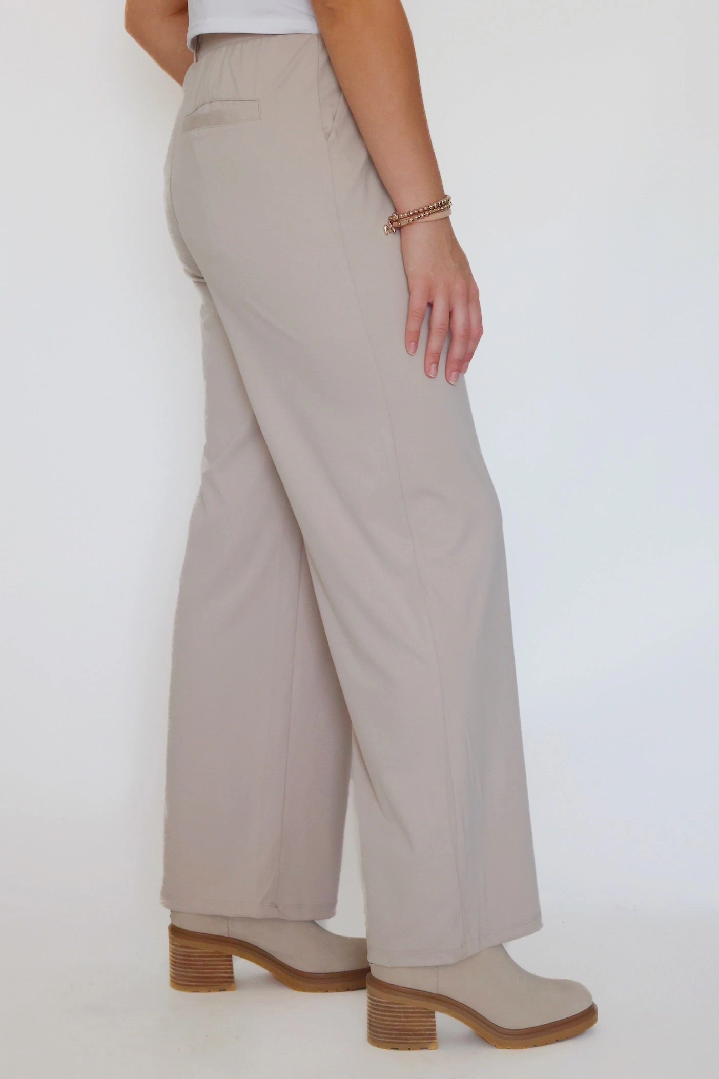 Commuter Trousers- Cloud Vintage Hoodie Interlock Weave