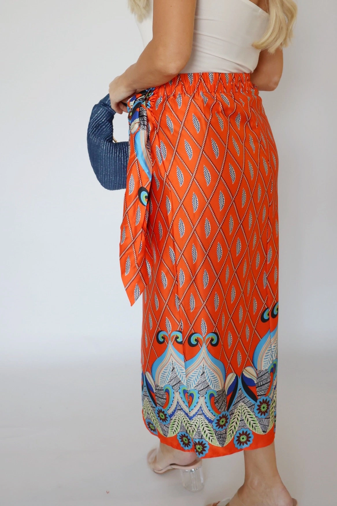 Vintage Pullover Saffron Wrap Skirt (FINAL SALE)