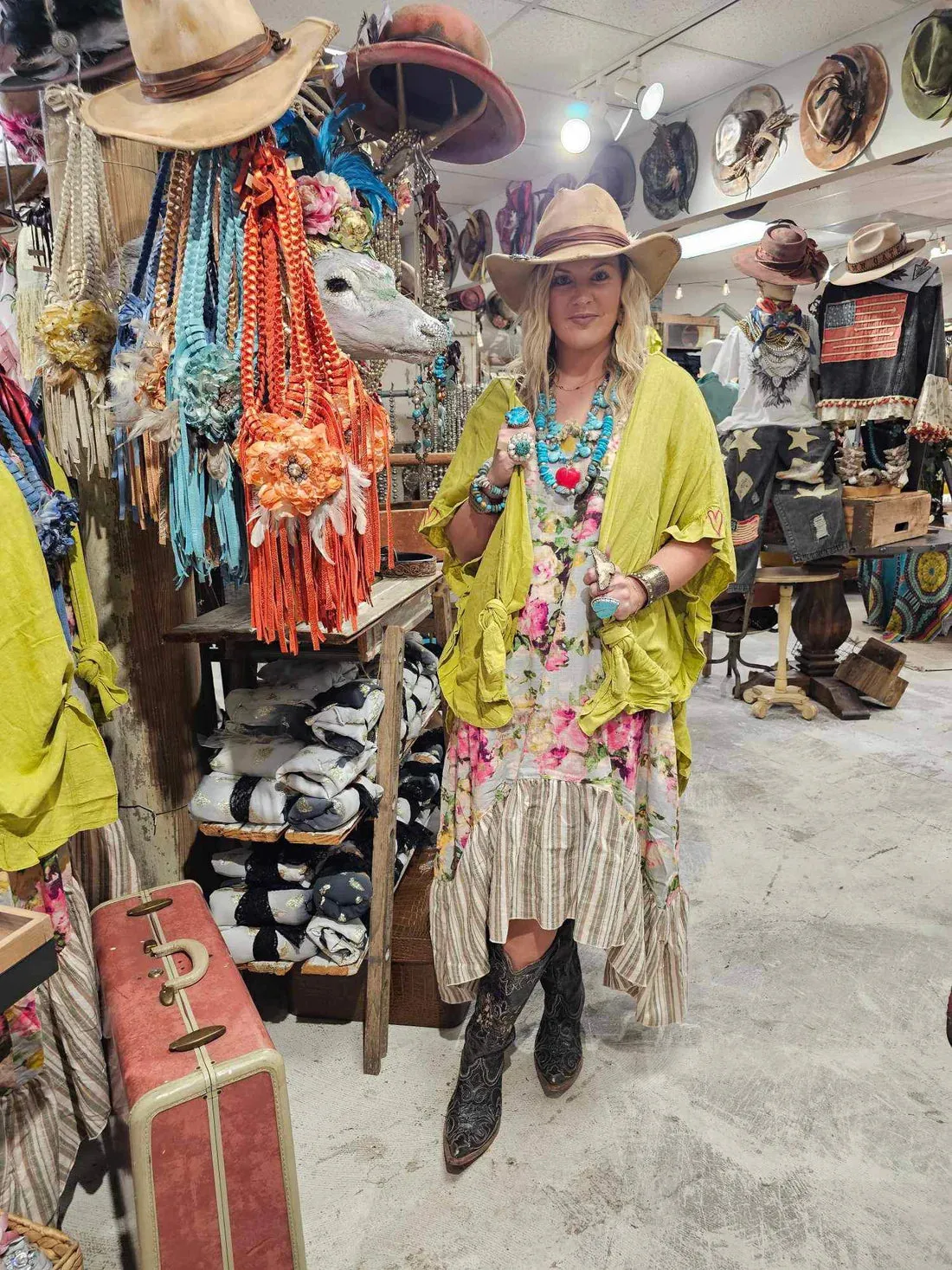 Antique Floral Dress
