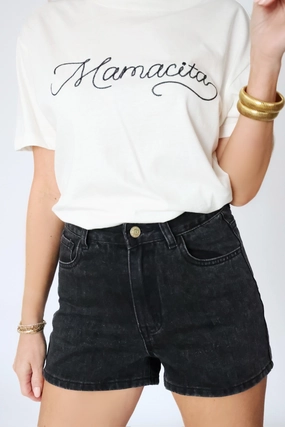 Chic Cardigan Charli Denim Shorts