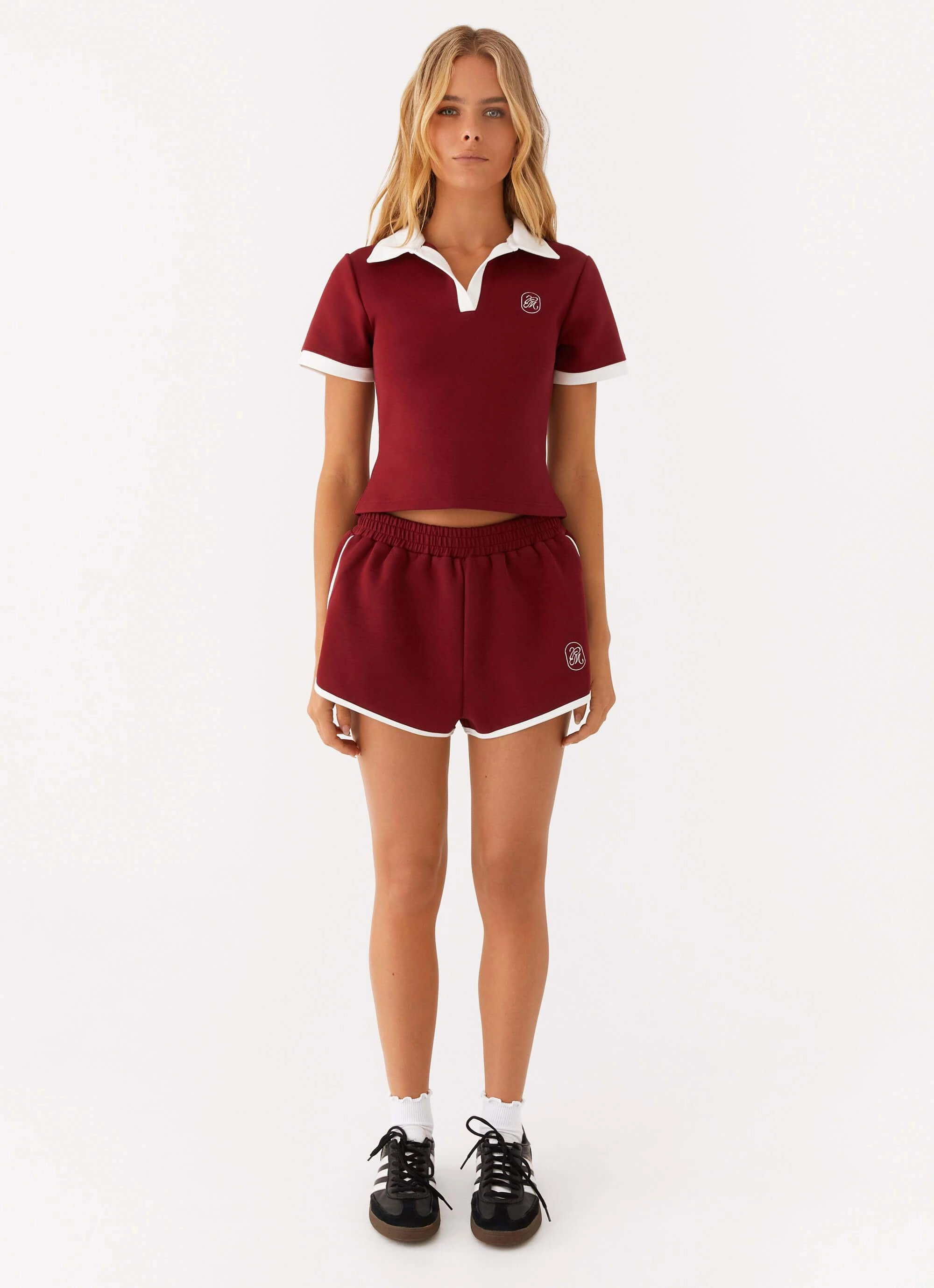 Out Of Your League Track Shorts - Red Tear Resistant Fabric Anti Static Lining