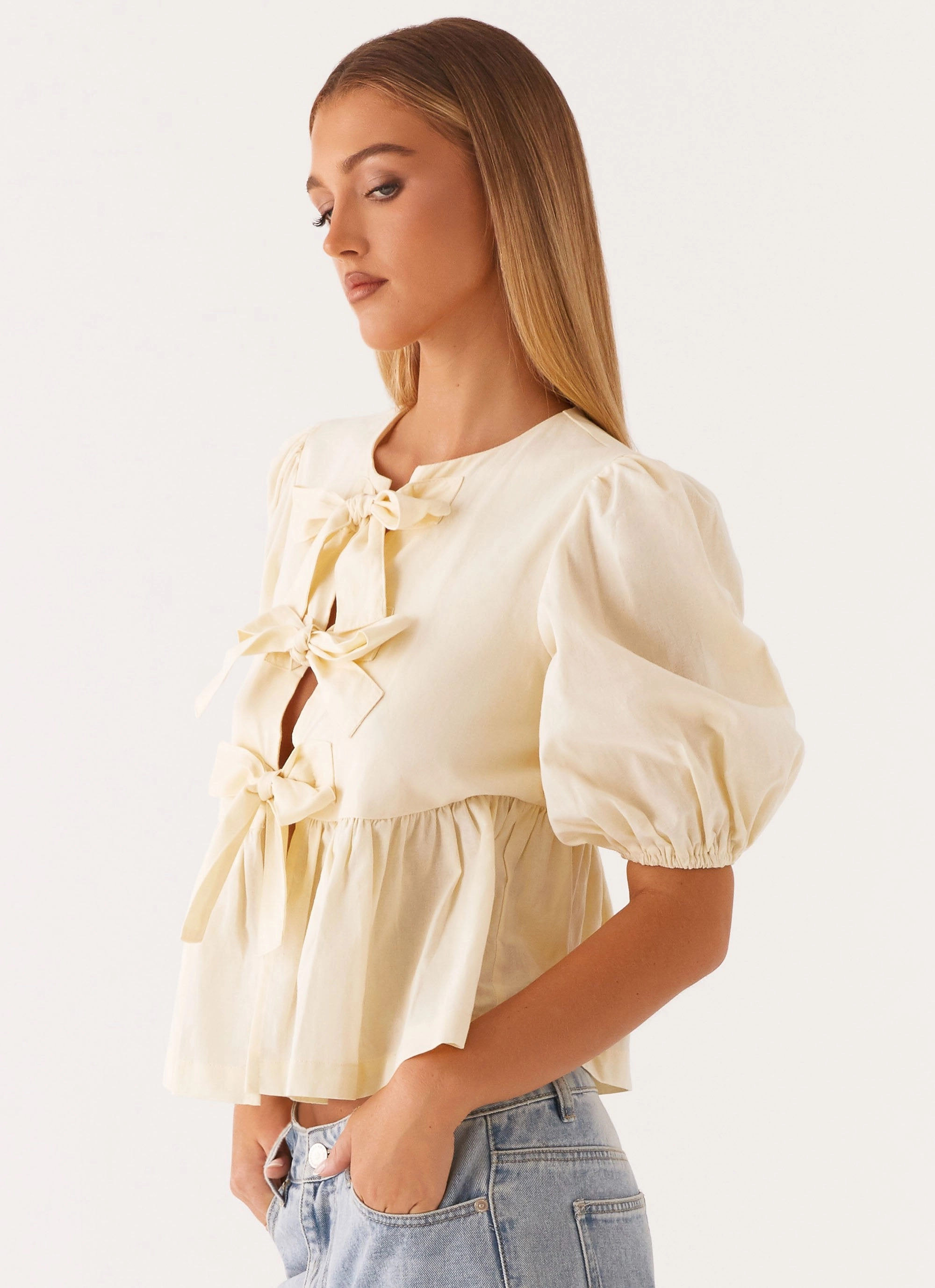 Western Wind Tie Top - Yellow ReinforcedArmholes